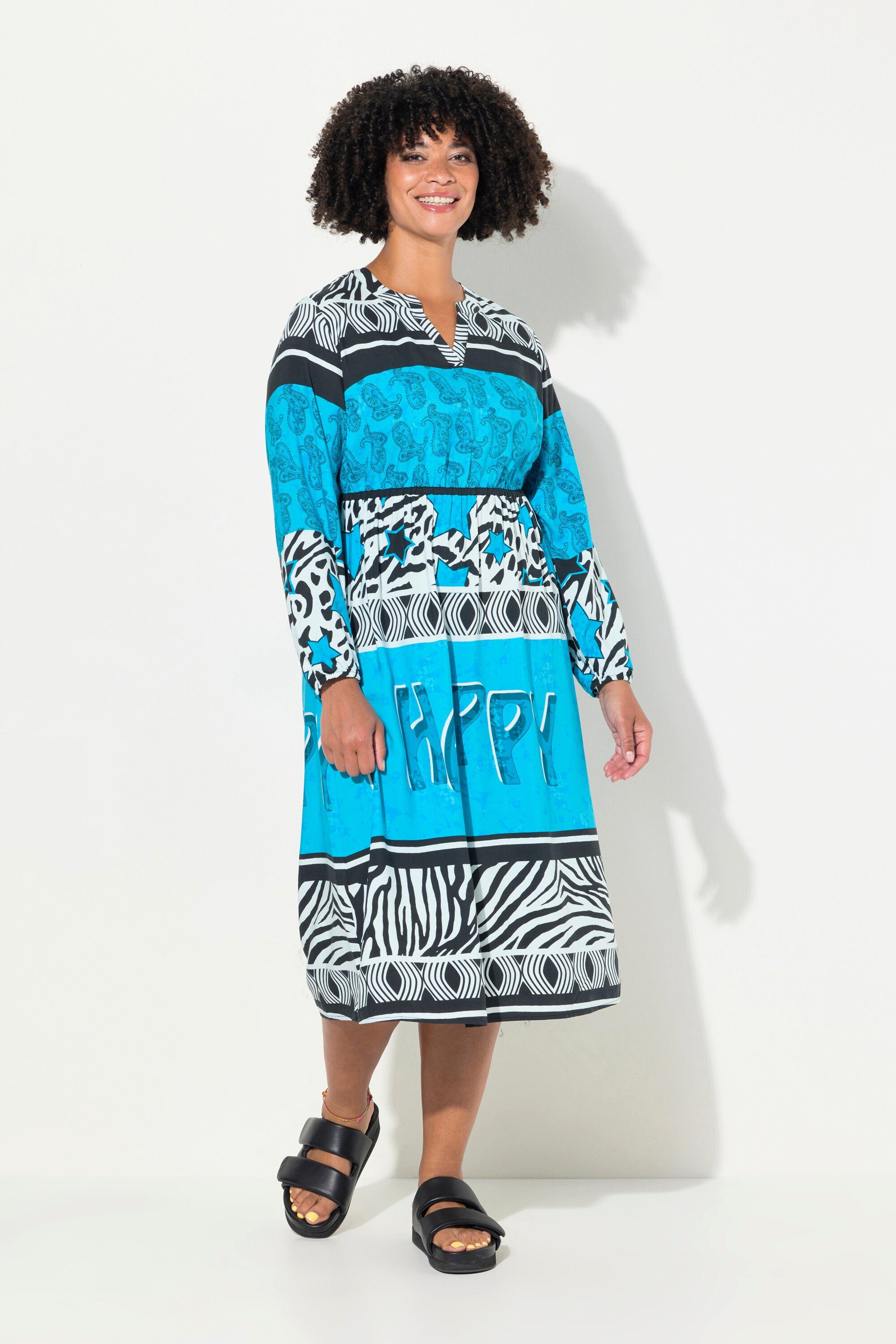 Angel of Style Jerseykleid Midikleid A-Linie günstig online kaufen