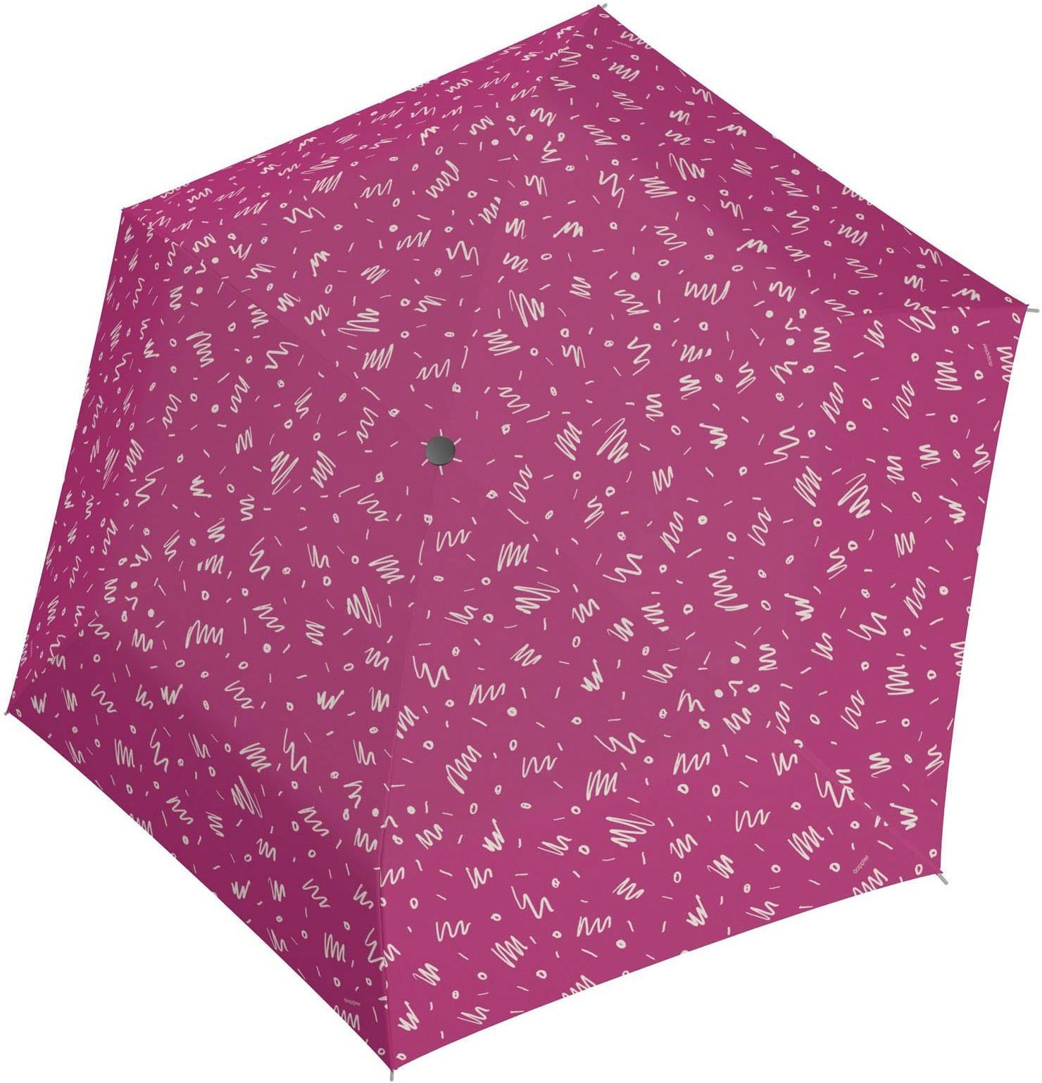 Taschenregenschirm - bis zu Minimally, km/h 100 übersteht Magic doppler® Windböen fancy pink, zero getestet Windkanal