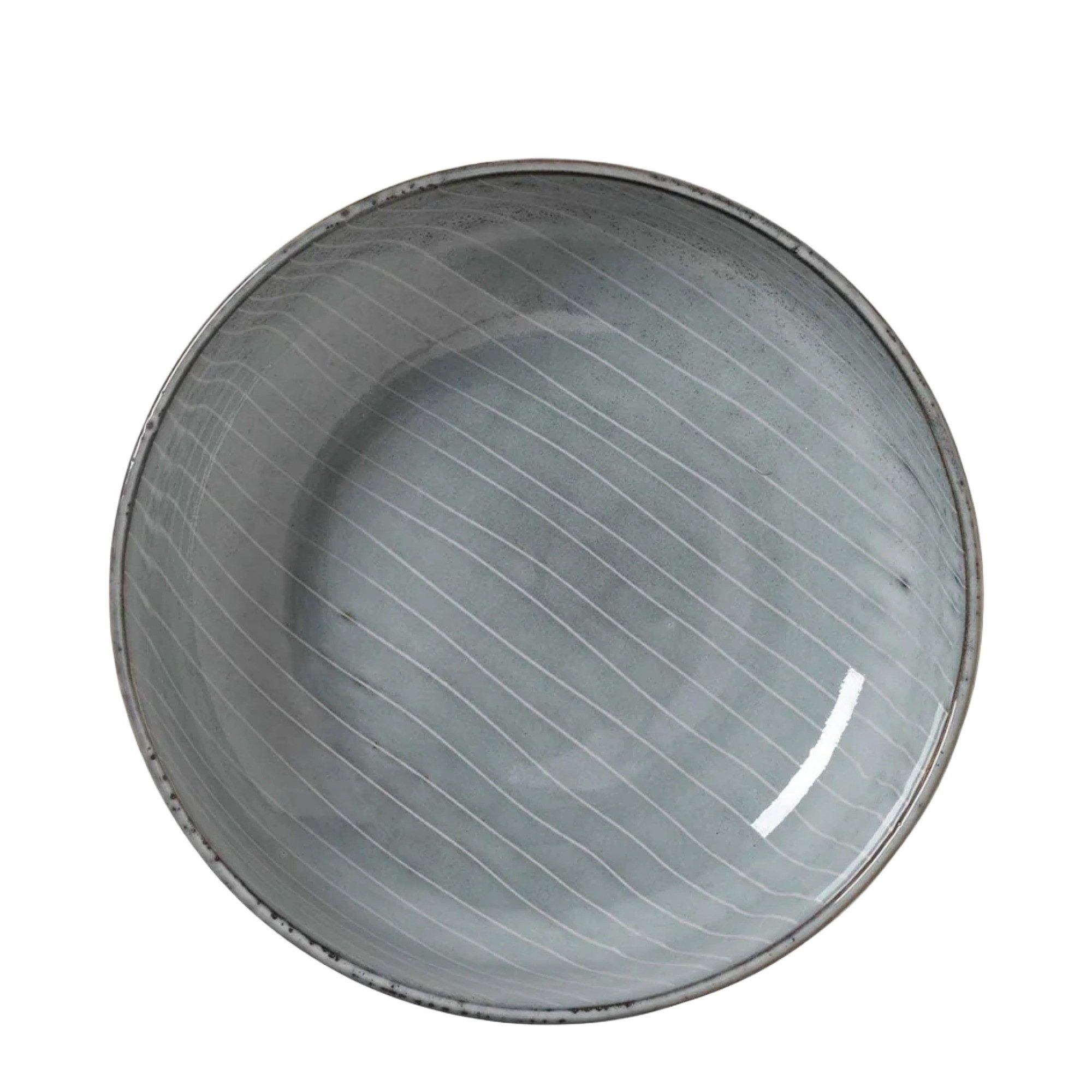 Broste Copenhagen Müslischale Broste Copenhagen Nordic Sea Schüssel Ø17 cm Soft Blue, Reaktiv Glasiertes Steingut