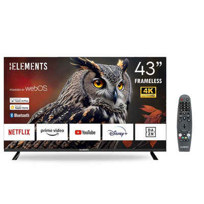 KB Elements ELT43WB6DE LED-Fernseher (109,00 cm/43 Zoll, 4K Ultra HD, Smart-TV, 4K, webOS, Frameless, Apple Airplay, Apple Home)