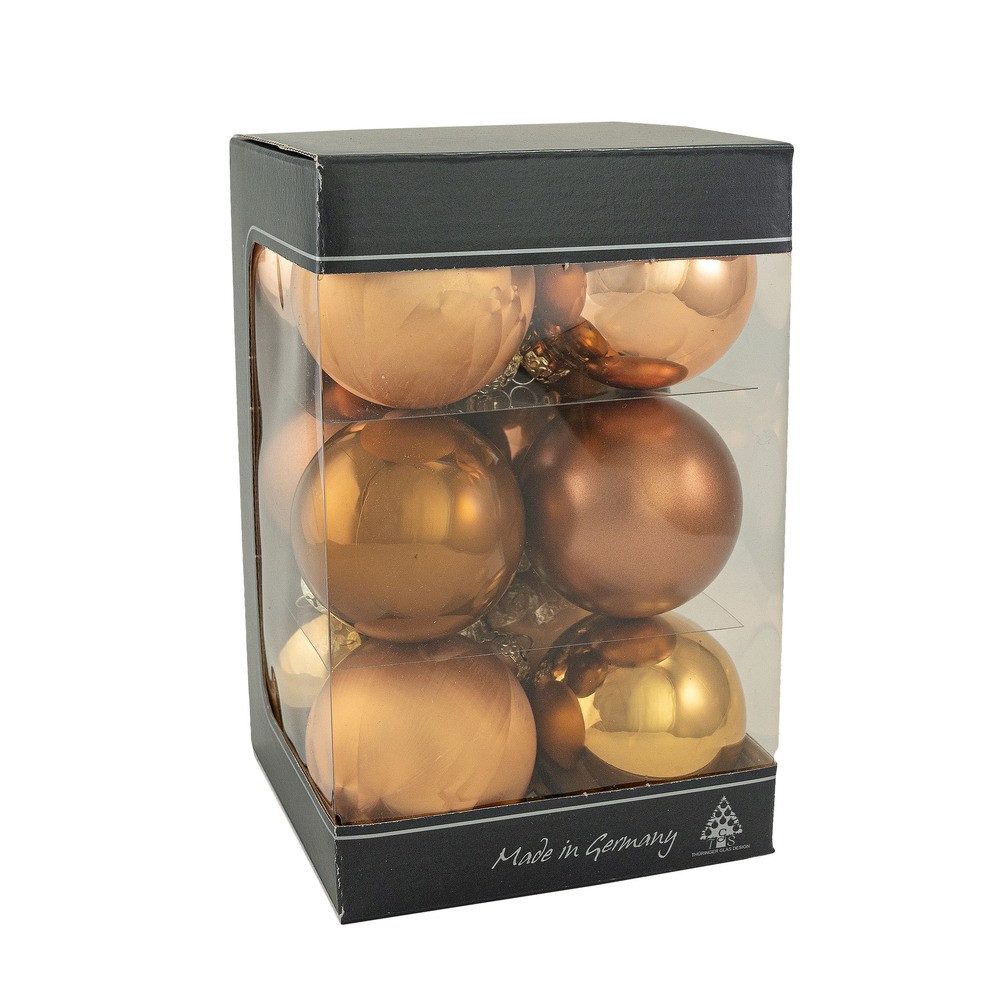 Christbaumschmuck Glaskugeln Zimtstern Ø6cm 12 Stück