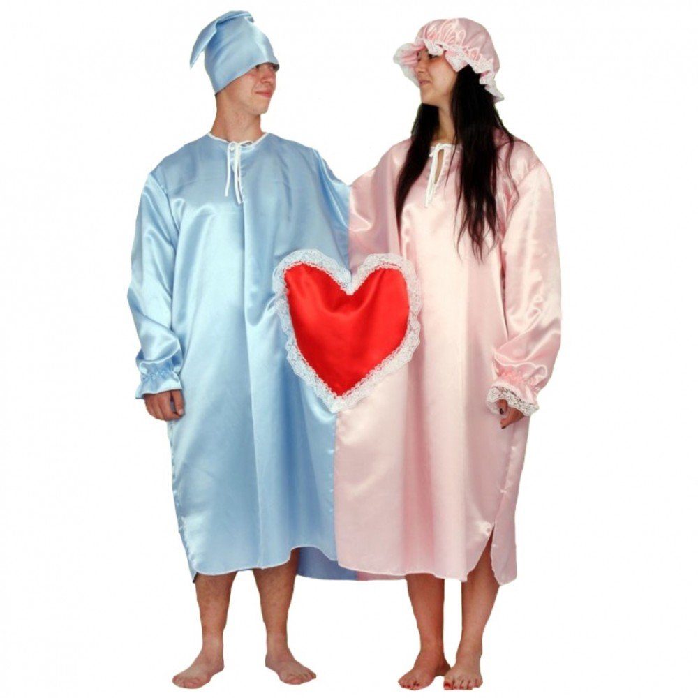 Lipta TDP Kostüm Schlafwandler Paar - Partyspiel mit Anleitung