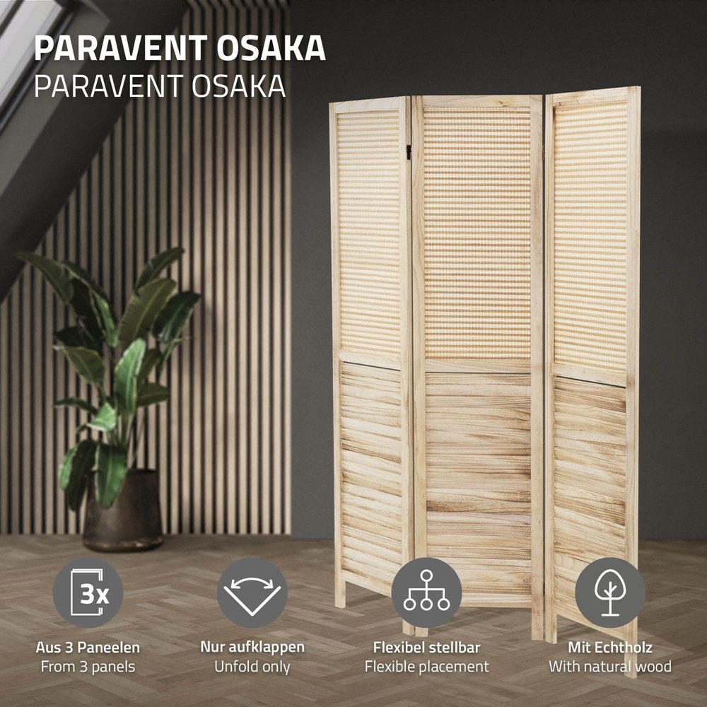 ML-DESIGN Paravent Raumteiler Faltbarer Sichtschutz Indoor günstig online kaufen