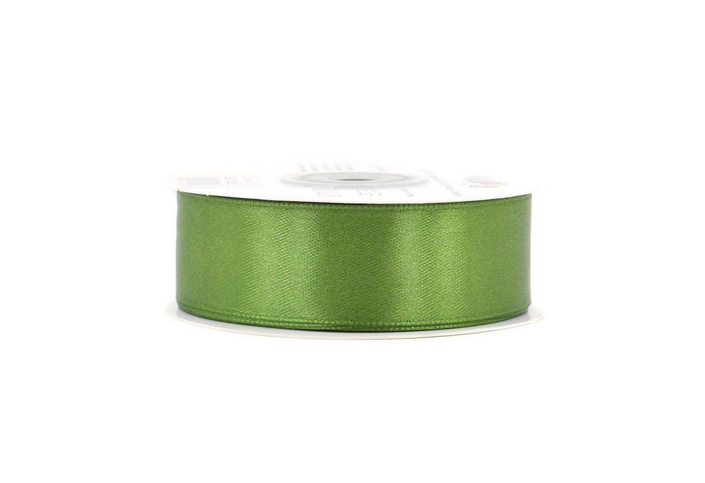 Creativery Satinband, Satinband 25mm x 25m Rolle Olivgrün