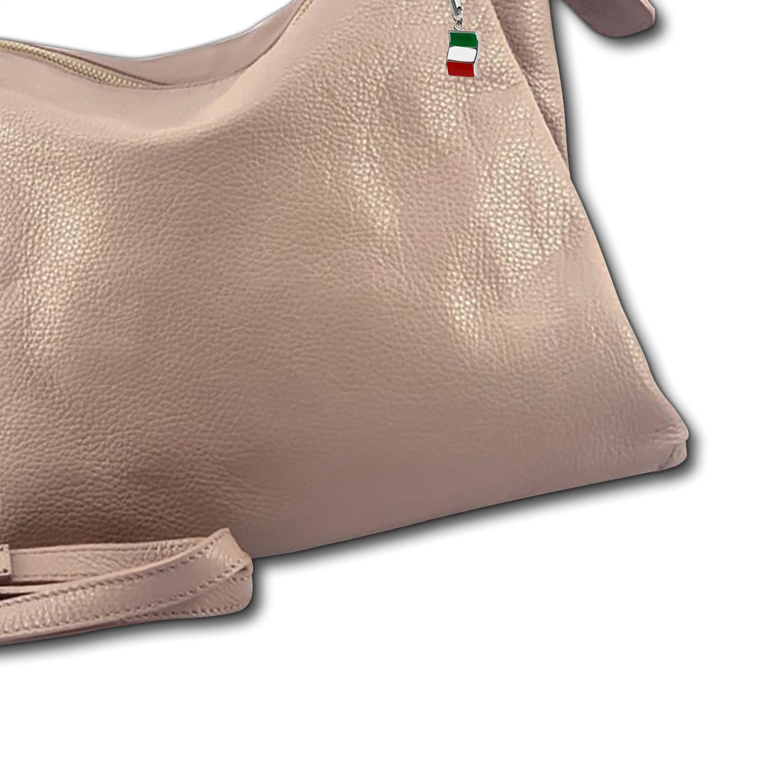 FLORENCE Umhängetasche Florence Umhängetasche Damen Handtasche (Umhängetasche), Damen Leder Umhängetasche, rosa ca. 35cm