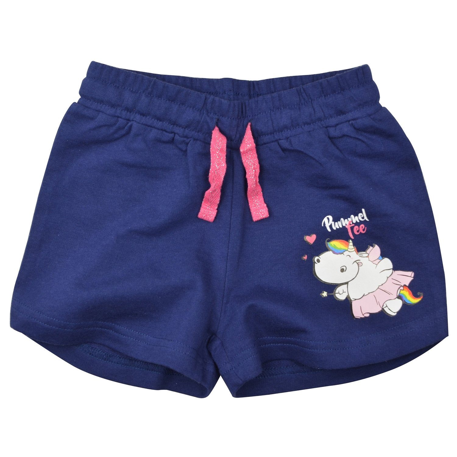 United Labels® Shorts Pummel & Friends Shorts für Mädchen - Pummelfee Blau