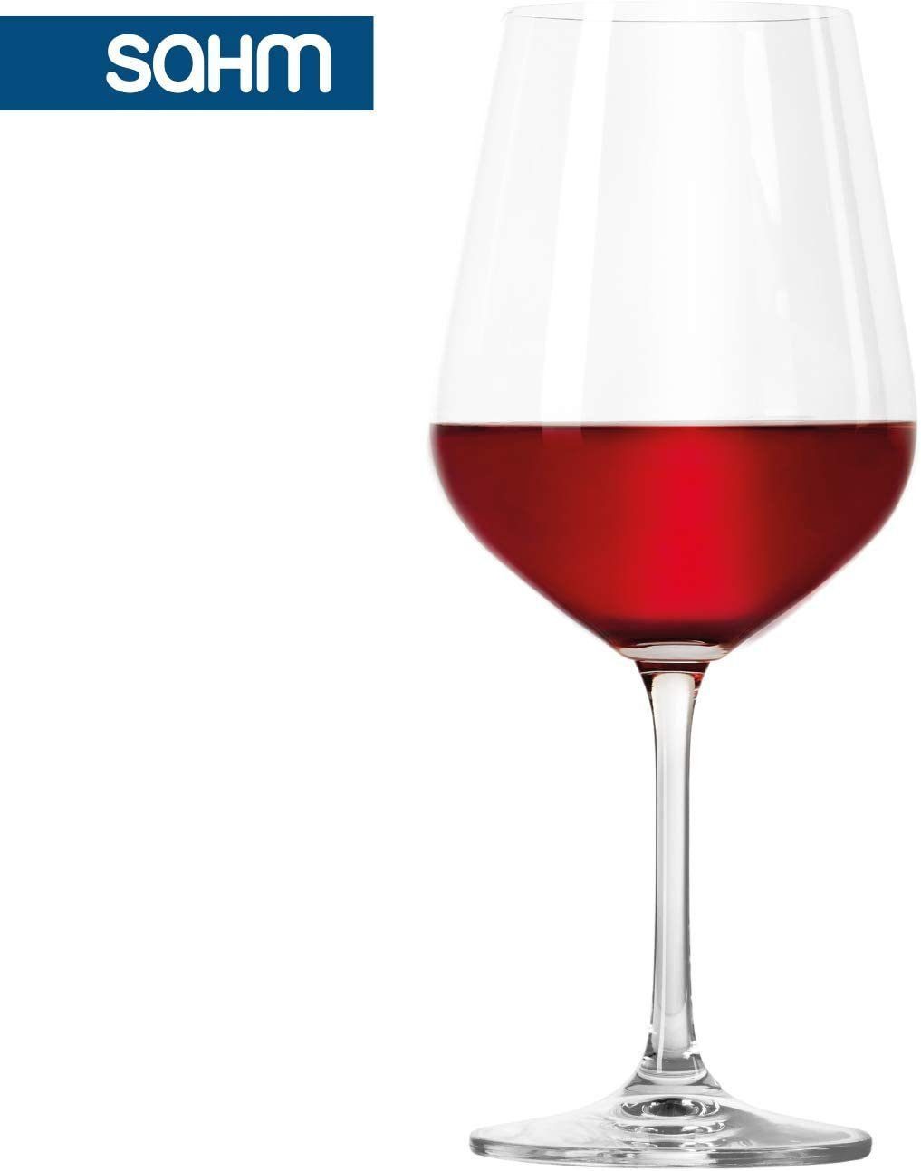 SAHM Rotweinglas Weingläser Rotwein Set 6er - Rotweingläser, Edles Glas, 100% recyclebar