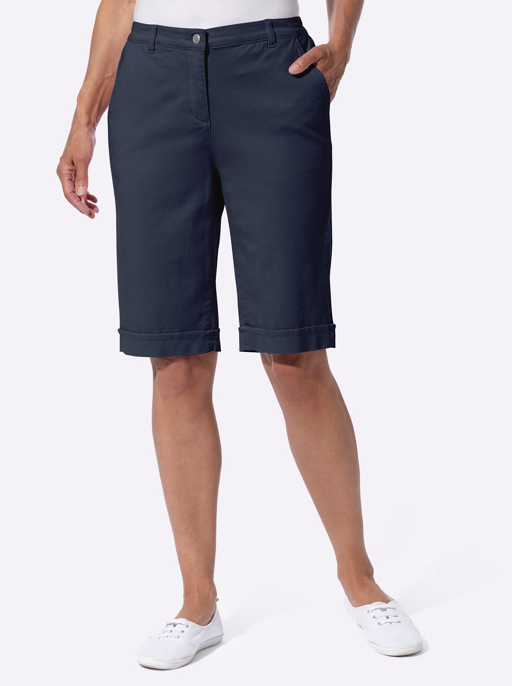 Sieh an! Jeansshorts Jeans-Bermudas komfortabel