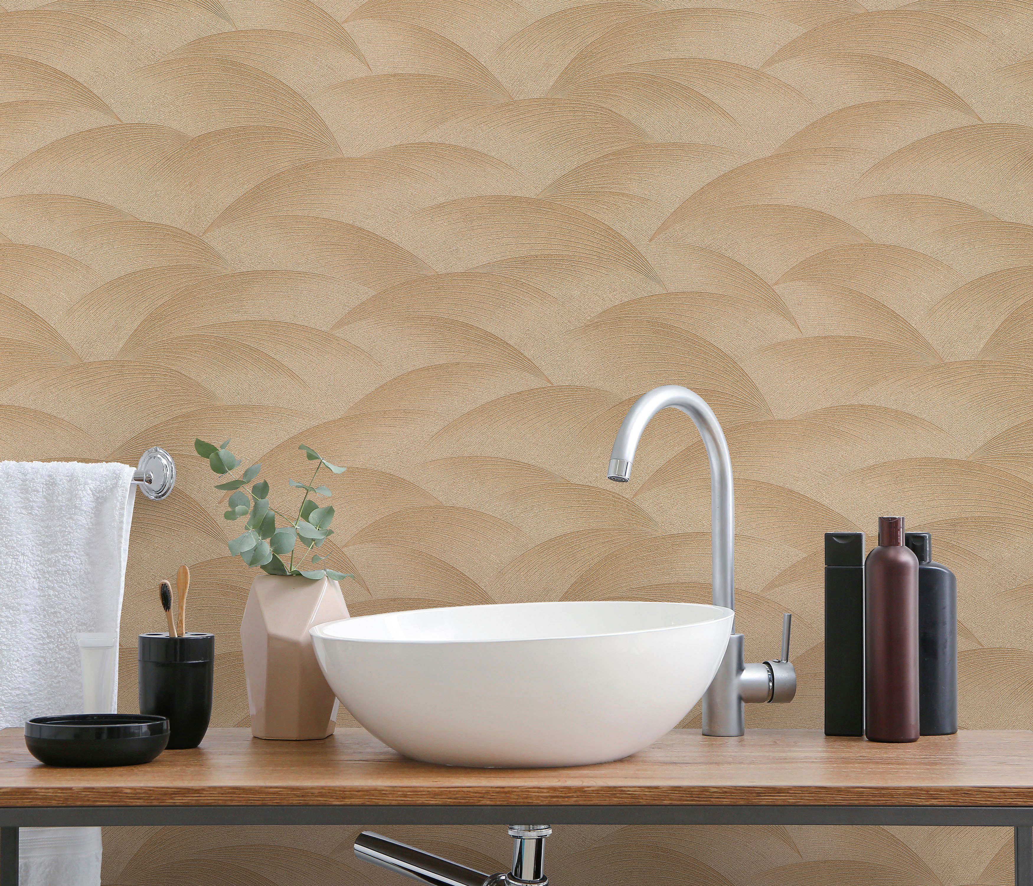 Fashion for walls Vliestapete Sparkling Sea, geprägt, glänzend, Phthalate frei