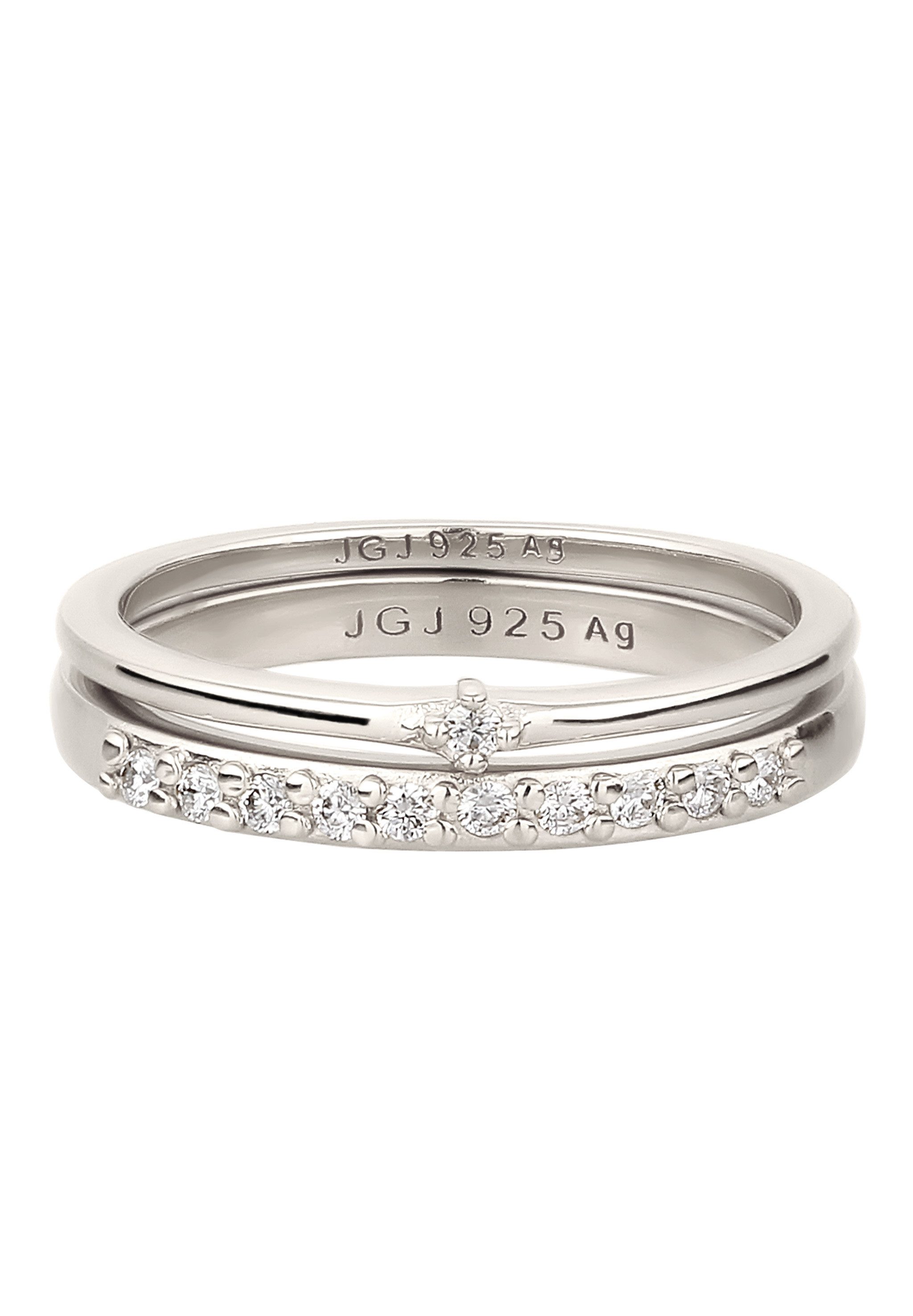 Elli DIAMONDS Diamantring Laborgezüchteten Diamant Weiß (0.015 ct) 2er Set günstig online kaufen
