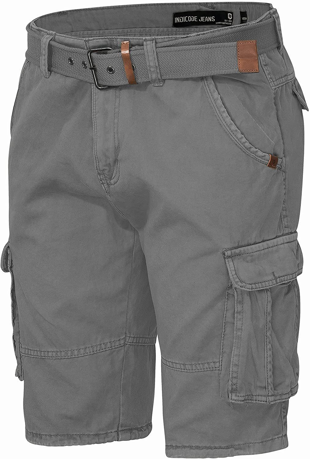 Indicode Cargoshorts Kjeld Herrencargoshorts mit 6 Taschen
