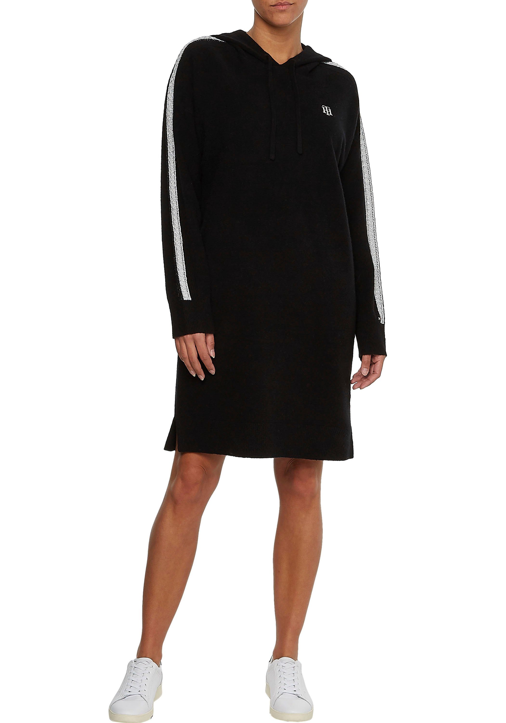 Tommy Hilfiger Curve Sweatkleid »CRV TH FLEX RELAXED HOODIE DRESS« mit Tommy  Hilfiger Flag am Ärmel