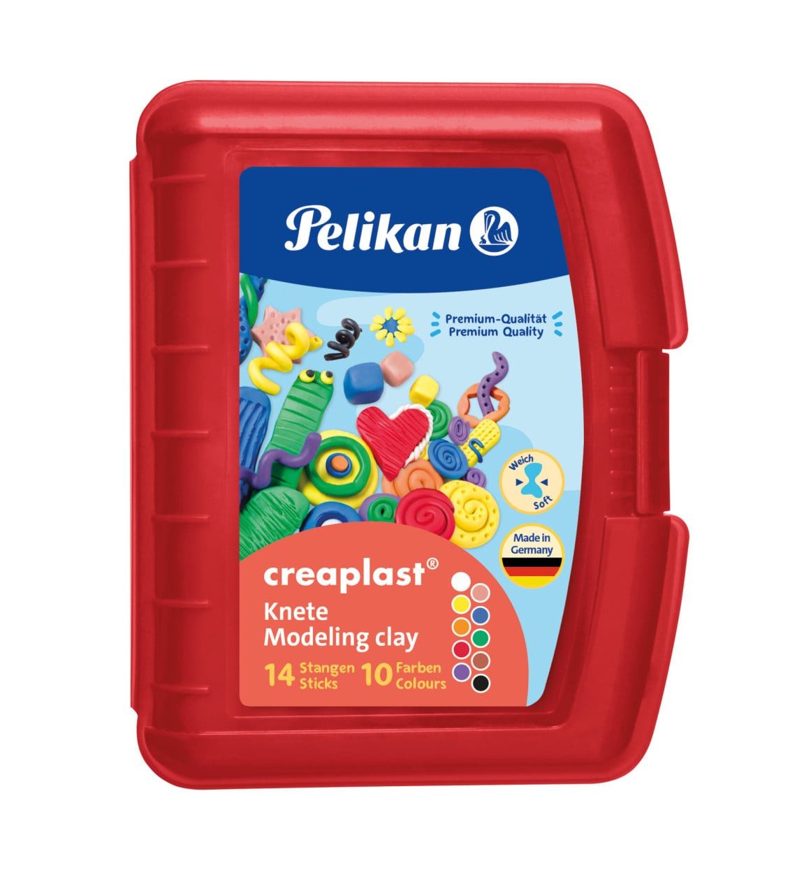 Pelikan Bastelfilz Pelikan creaplast Kinderknete 10 Farben 240 g