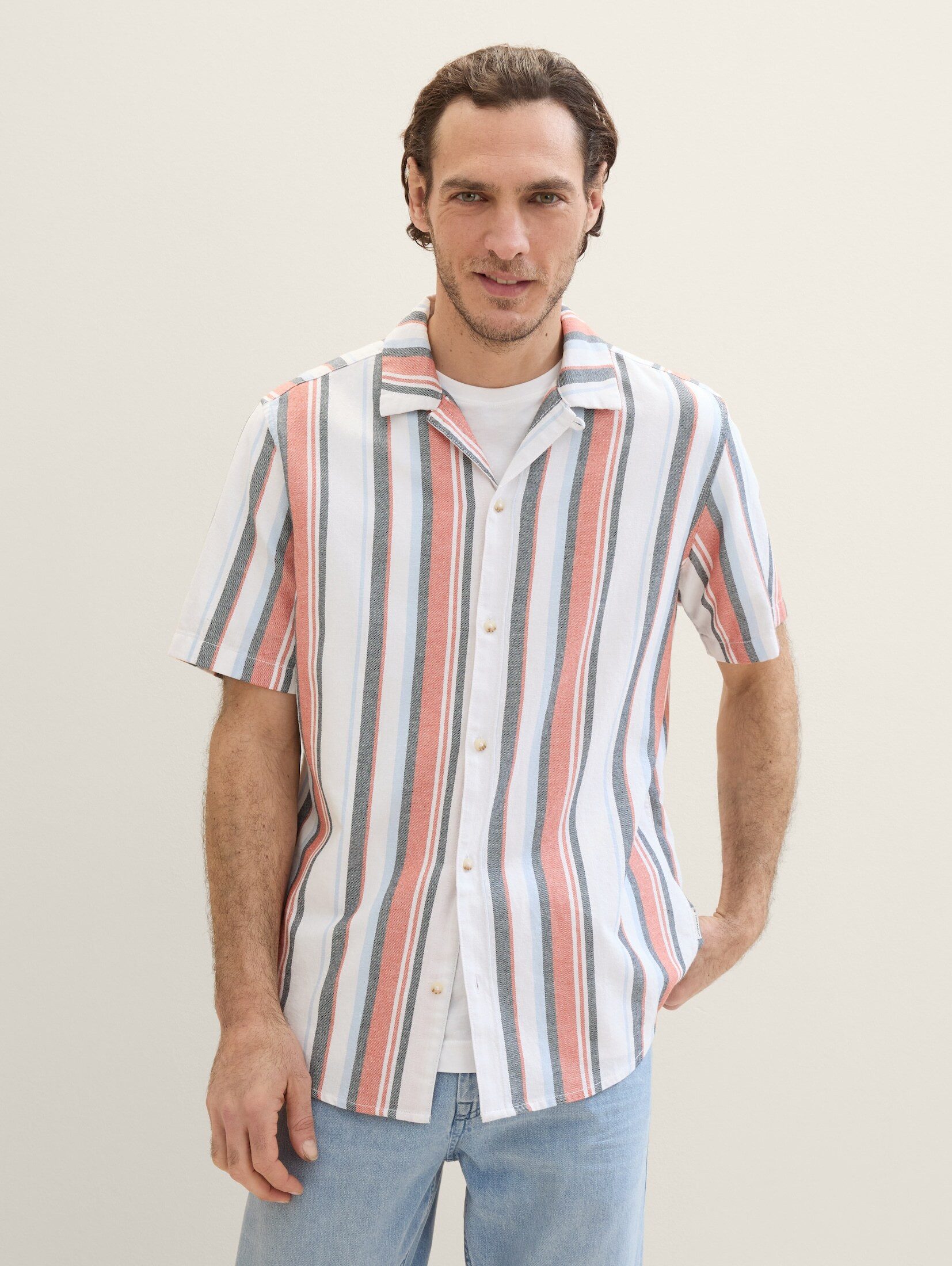 TOM TAILOR Langarmhemd Hemd mit Streifenmuster