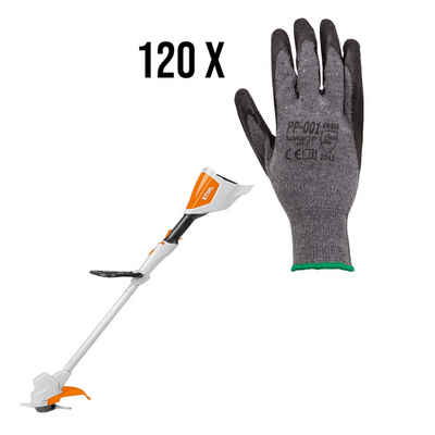 Arbeitshandschuhe Set 120 x Arbeitshandschuhe K036 Gr. 10 + 1 x STIHL Spielzeug-Motorsen