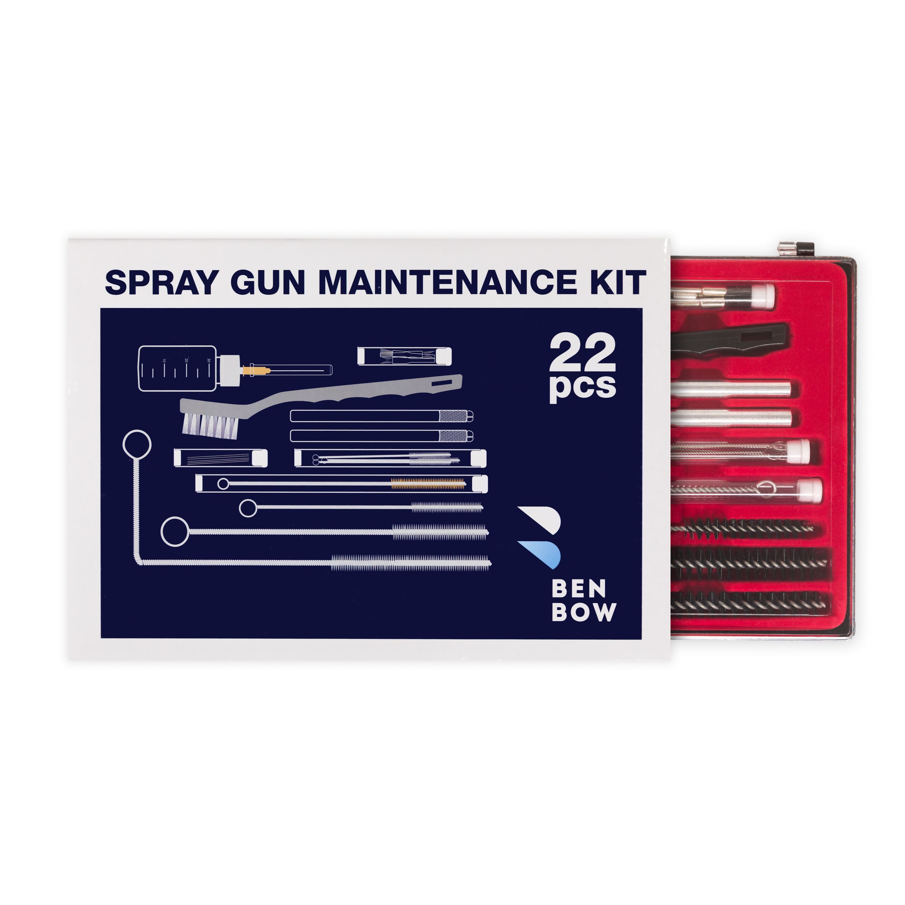 BENBOW Reinigungs-Set BENBOW 601 Reinigungsset für Lackierpistolen, (teilig), BENBOW 601 Reinigungsset für Lackierpistolen