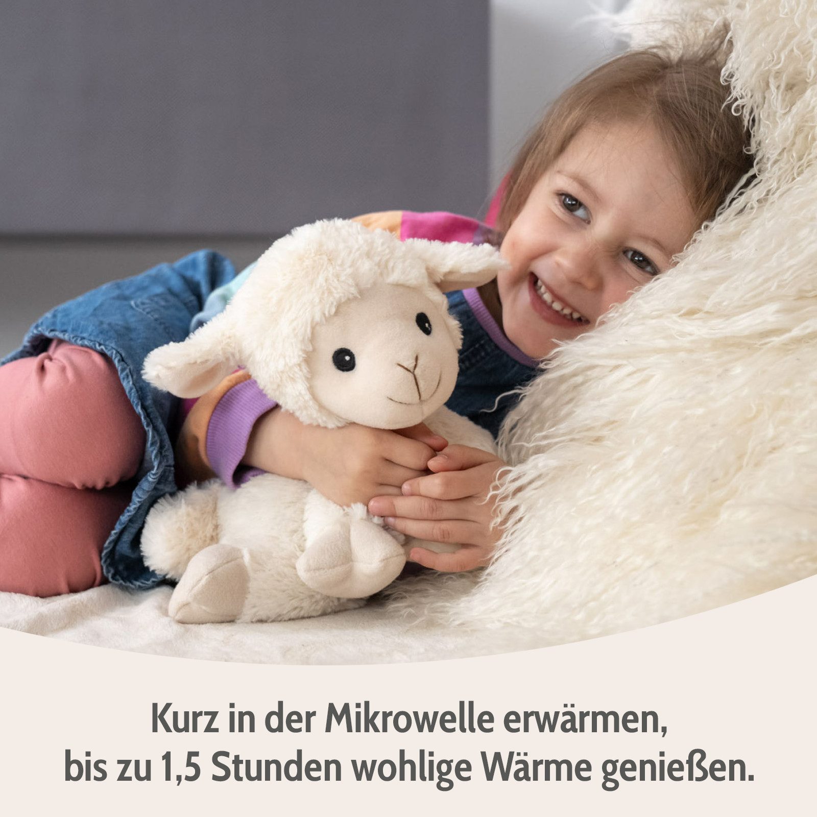 Habibi Plush Wärmekissen Habibi Plush Wärmetier Stofftier 1838 Lämmchen