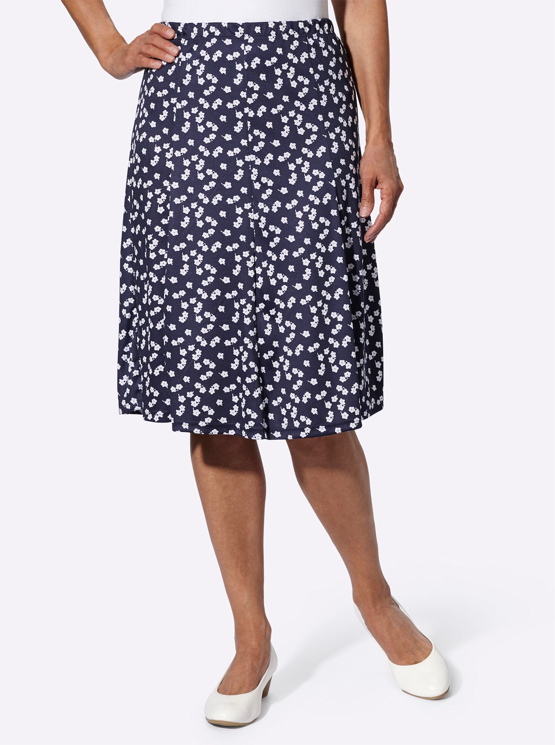 Sieh an! A-Linien-Rock Jerseyrock . günstig online kaufen