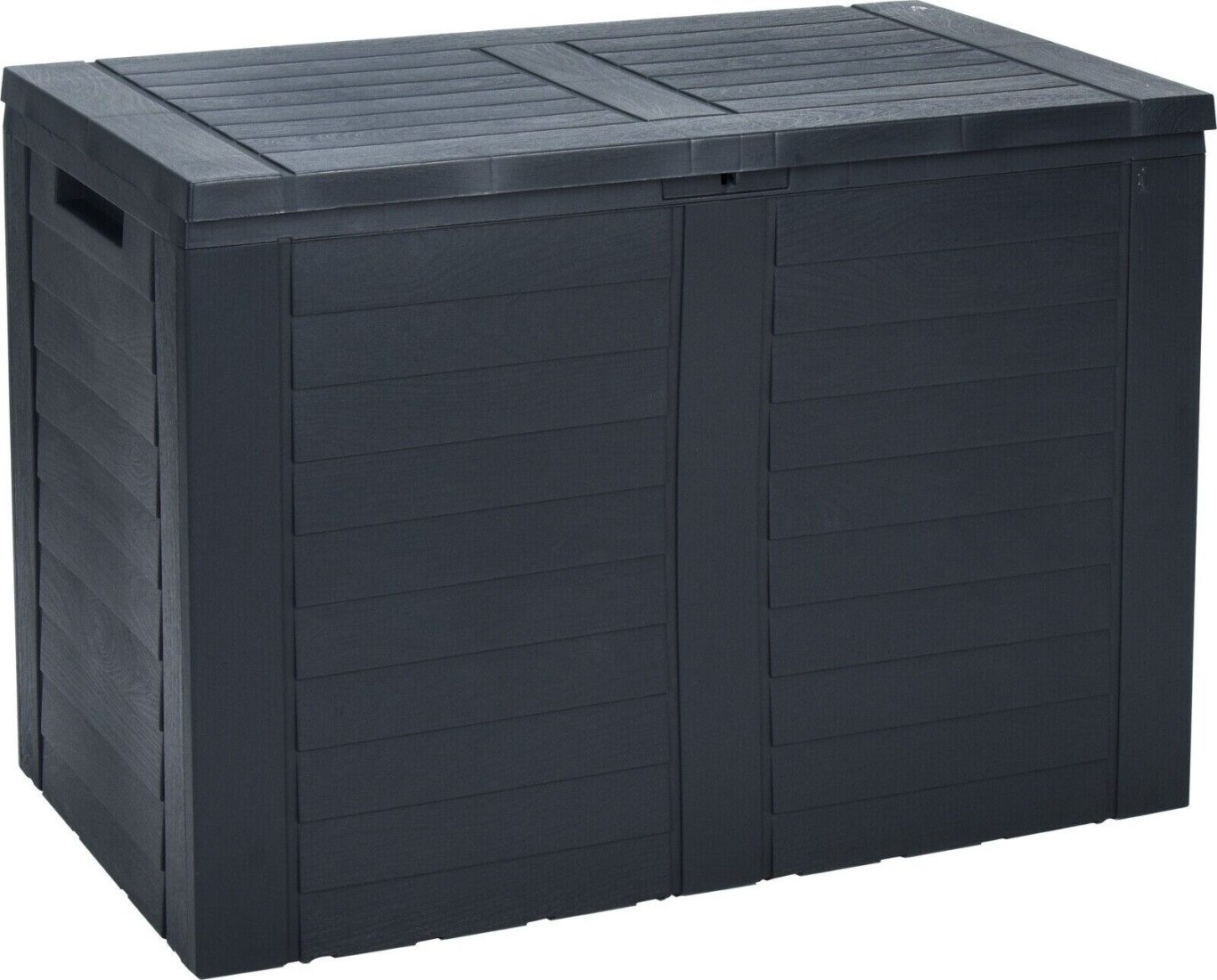 finehomegarden Aufbewahrungsbox Kissenbox 170 Liter Fassungsvermögen 75x44x53cm Gartenbox (1 St), anthrazit Aufbewahrungsbox Gartenkissen / Paket