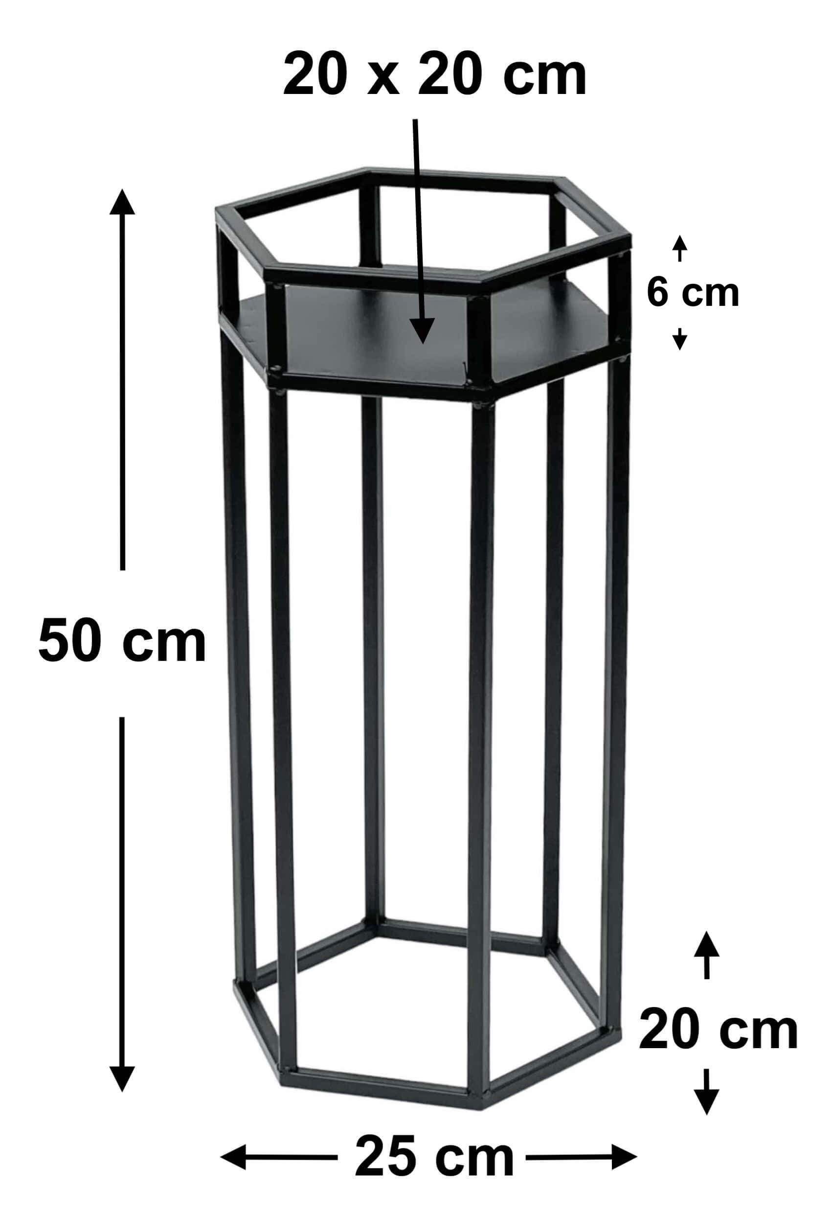 DanDiBo Blumenständer Metall Schwarz 6eck 50 günstig online kaufen