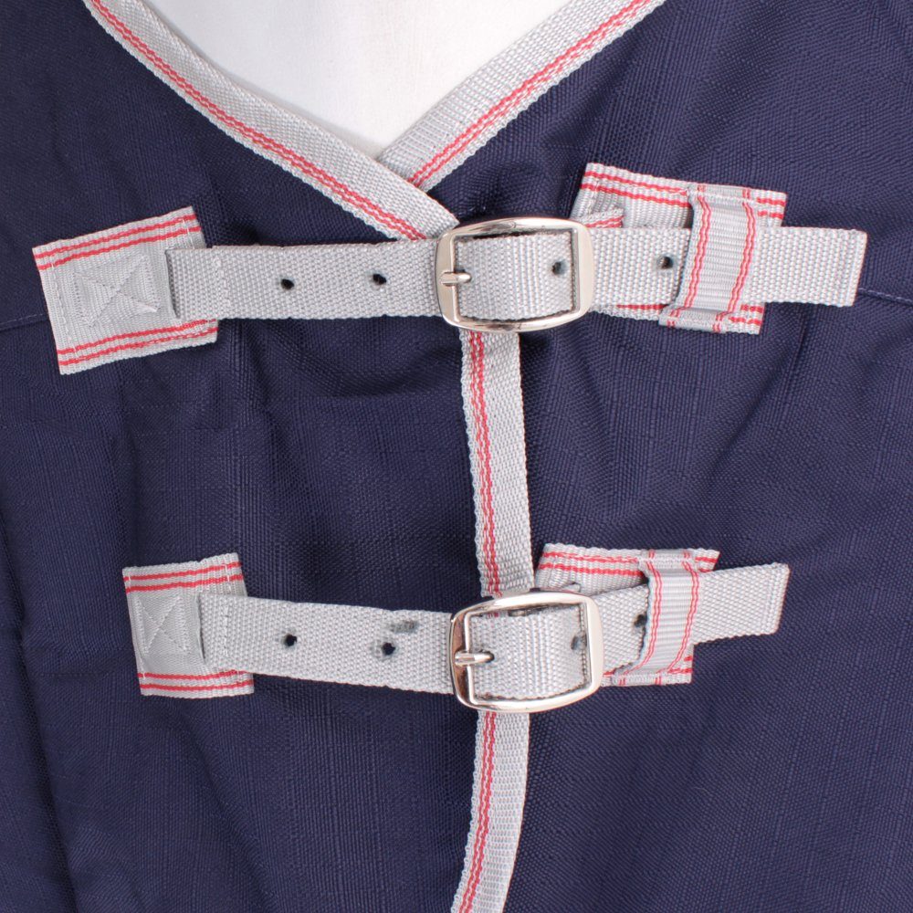 WeatherBeeta Pferde-Regendecke Weatherbeeta Comfitec Essential Combo Lite 0g - navy/silver/red