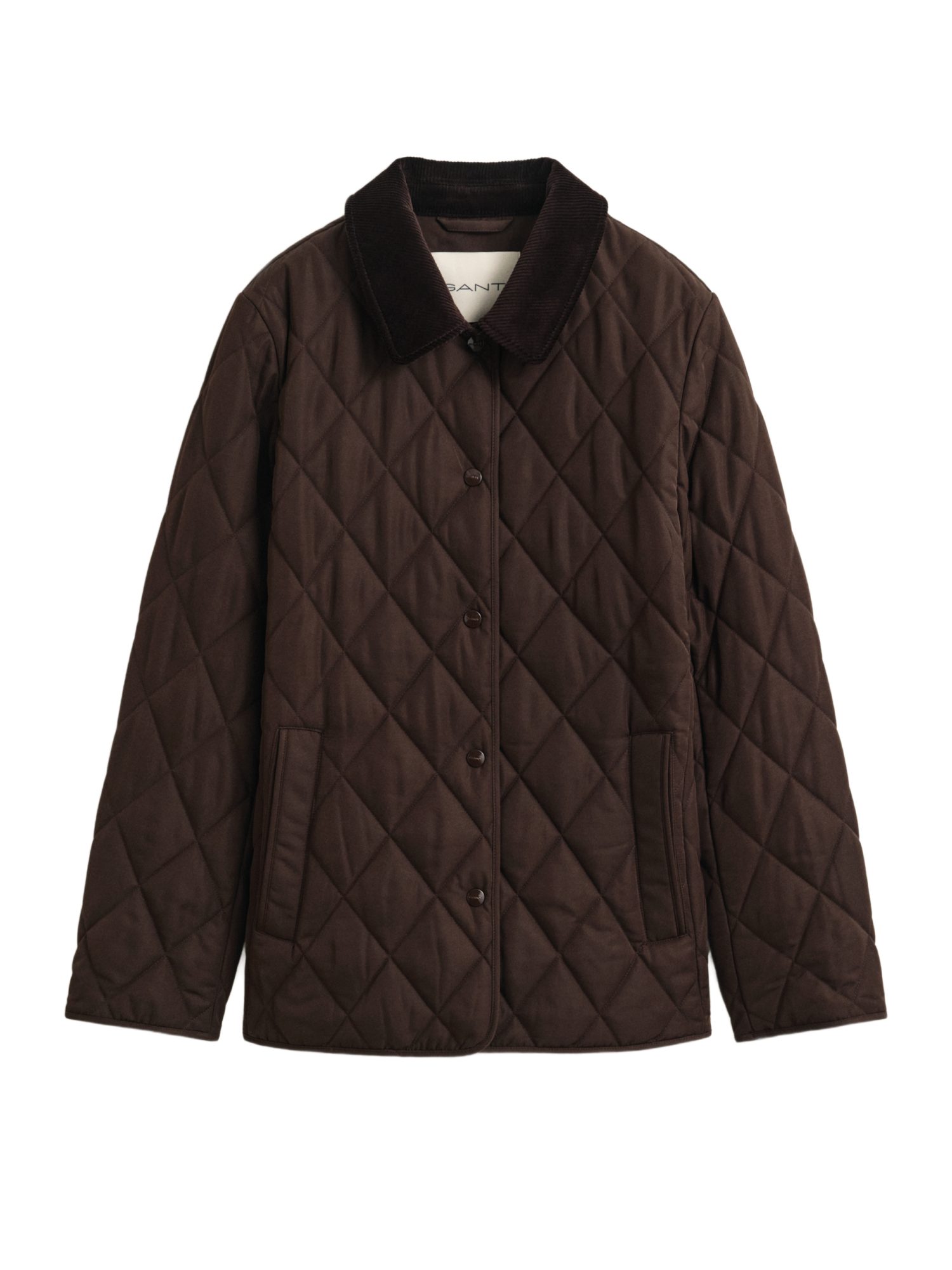 Gant Kurzjacke braun,Outdoor,Polyester,Unifarben,Umlegekragen,Langarm,Slim Fit