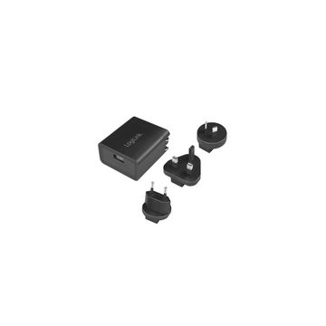 LogiLink USB-Steckdosenreiseadapter für 2,1A Fast Charging, 10,5W Smartphone-Ladegerät