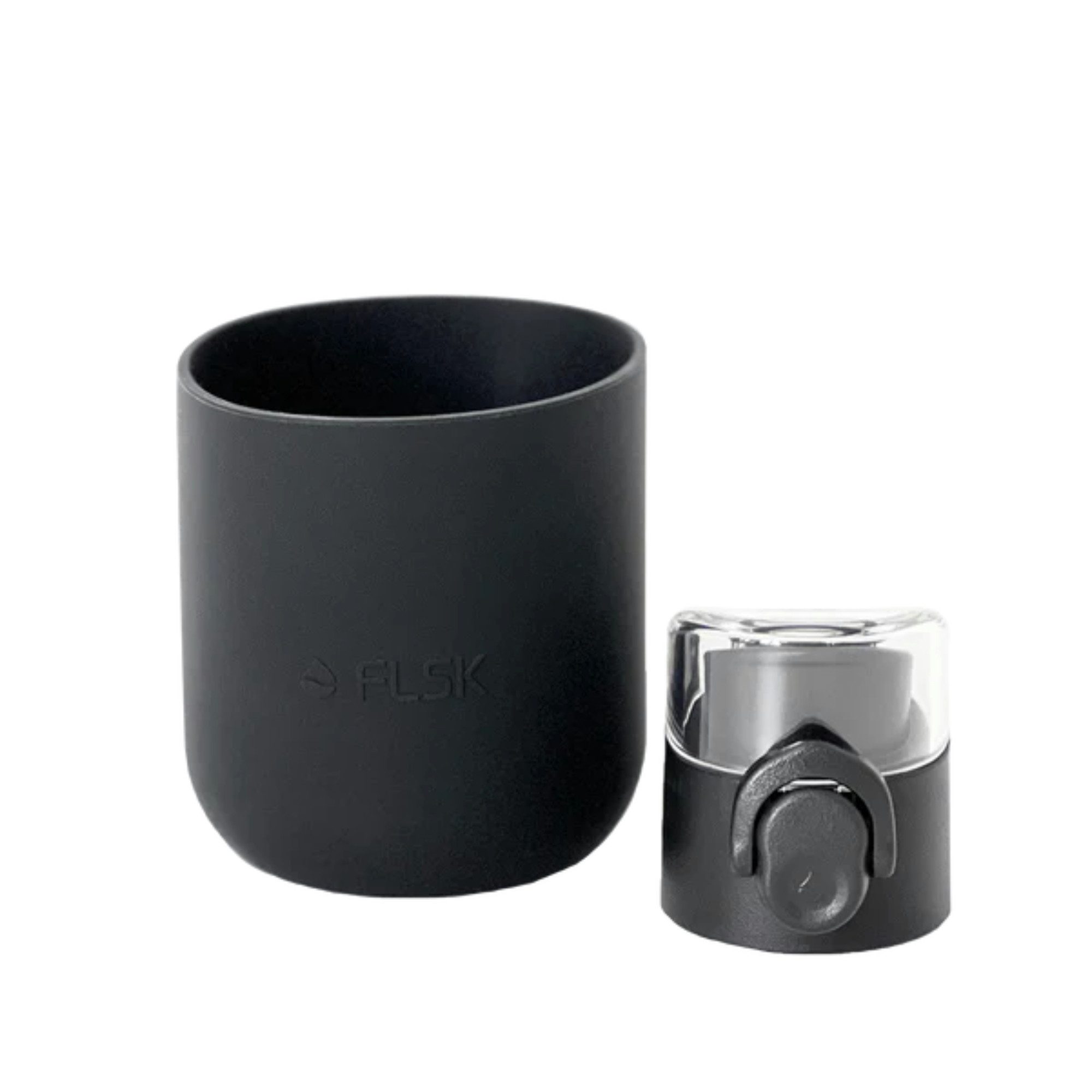 FLSK Trinkflasche Sports Kit 500 ml (Lid & Sleeve) - Black