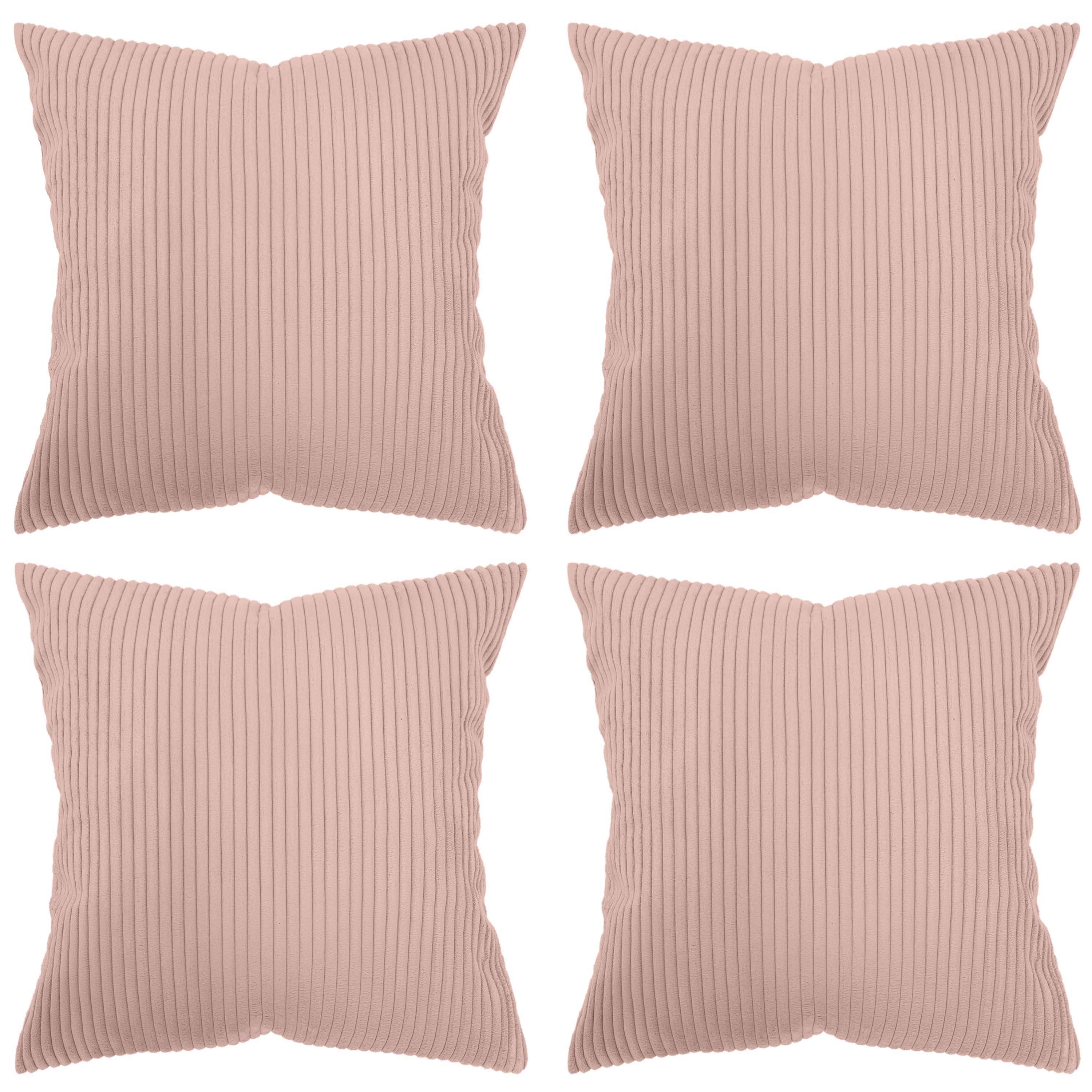 Amilian Kissenhüllen - 4er Set Kissenbezug - Zierkissenbezüge - Kissenbezüg günstig online kaufen