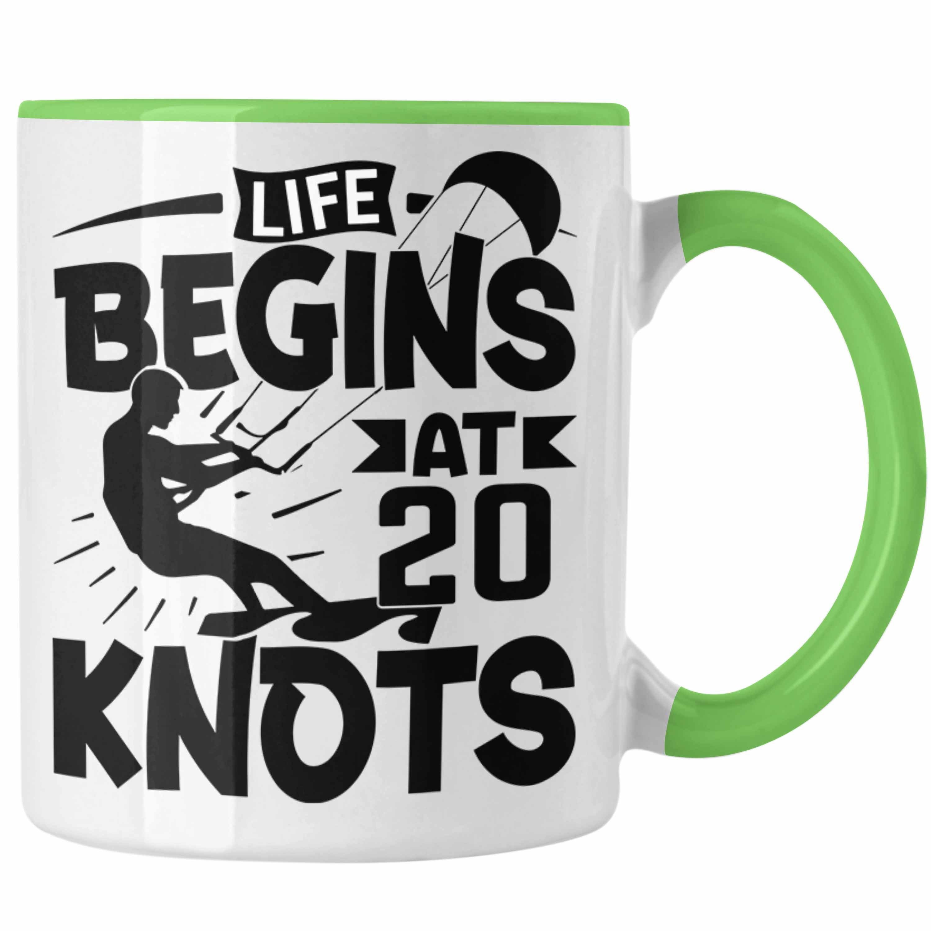 At Liefe Grün Kitesurfer Trendation Begins Geschenkidee Tasse Kitesurfing für Tasse Geschenk