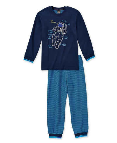 Schiesser Schlafanzug (Set, 2 tlg., Set) Jungen Schlafanzug Pyjama Rundhals Baumwolle