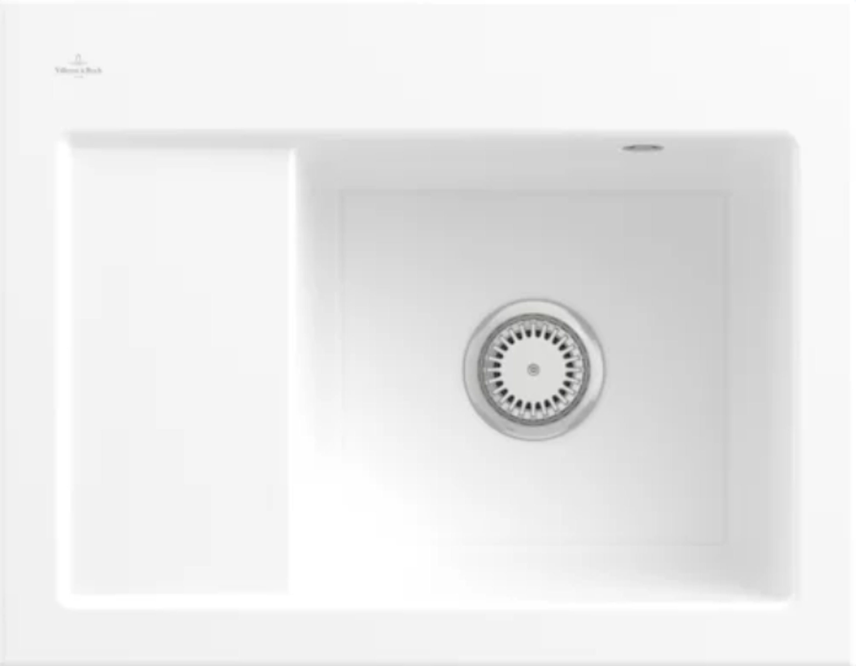 Villeroy & Boch Küchenspüle 3313 01 R1, Rechteckig, 65/22 cm, Subway Compact Serie, Becken links und rechts möglich