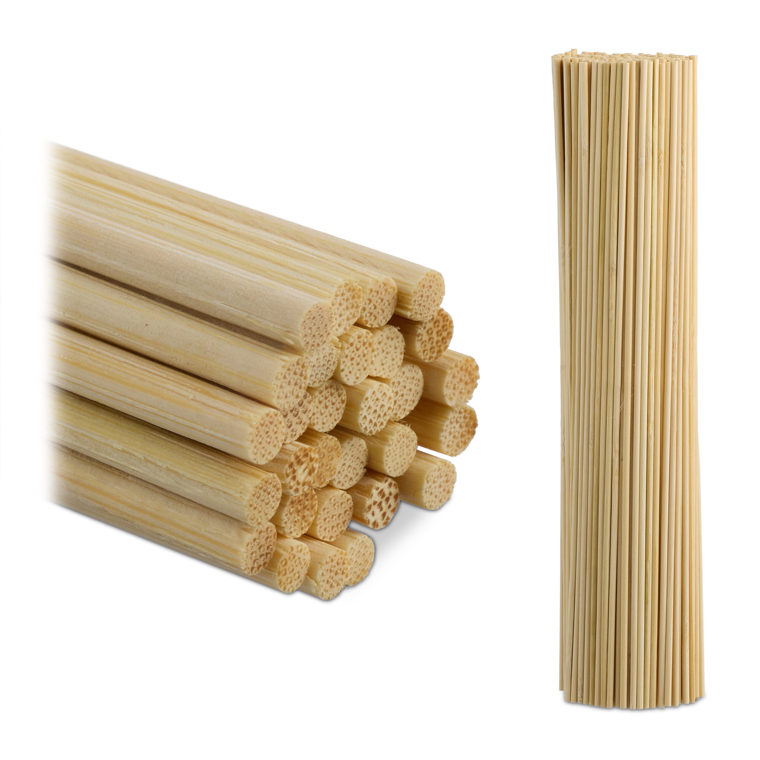 relaxdays Bastelnaturmaterial 500er Set Bambusstäbe 30 cm, (500-tlg)
