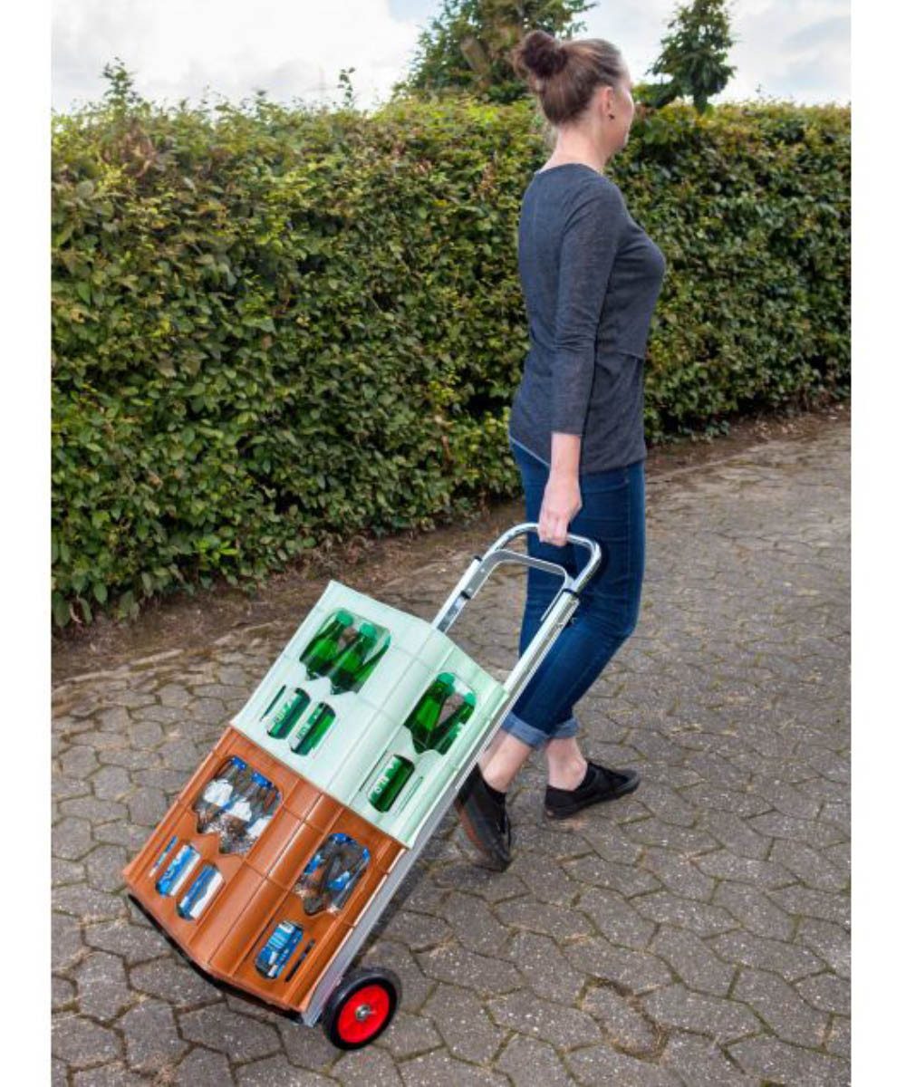 Meister Werkzeuge Sackkarre Aluminium Sackkarre Transportkarre Rollwagen klappbar 90kg GS