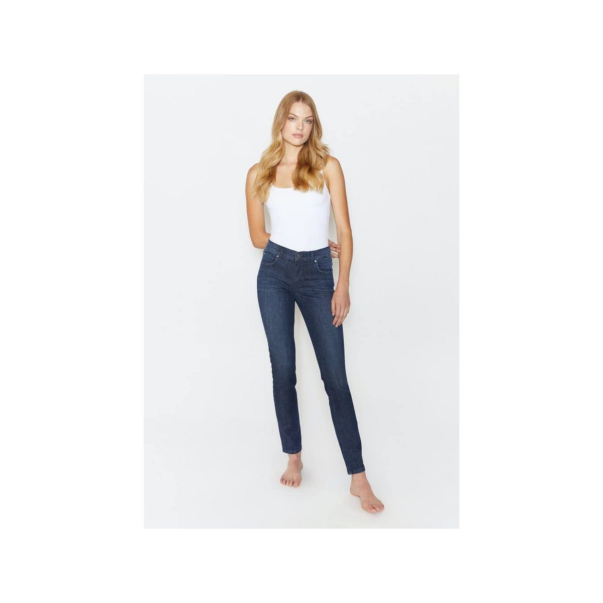 5-Pocket-Jeans (1-tlg) ANGELS blau