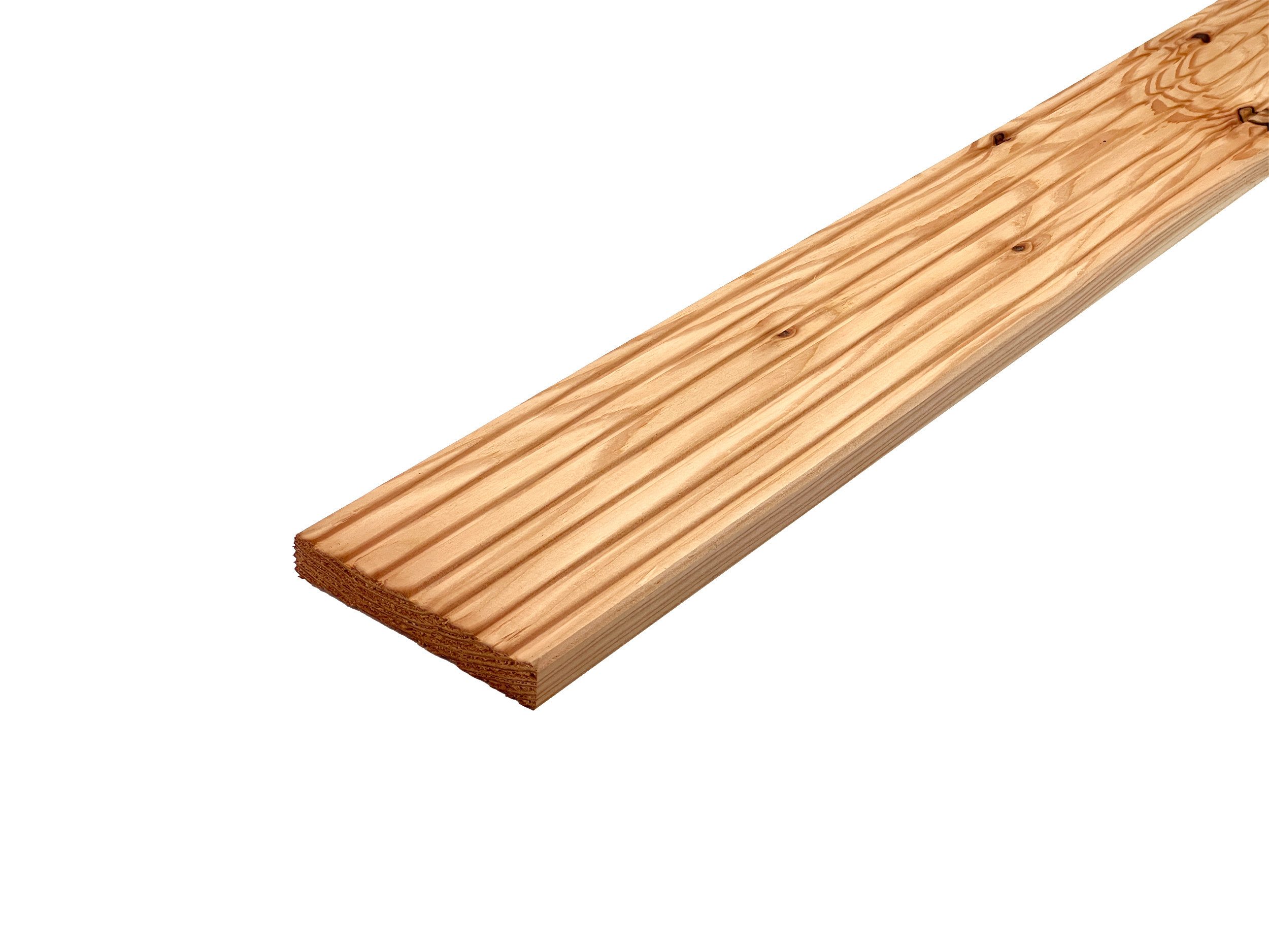Woodtex Terrassendielen Terrassendiele Europäische Lärche D29 unbehandelt, BxL: je 14.2x121 cm, 27 mm Stärke