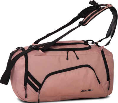 BESTWAY Reisetasche Rosa, als Rucksack tragbar