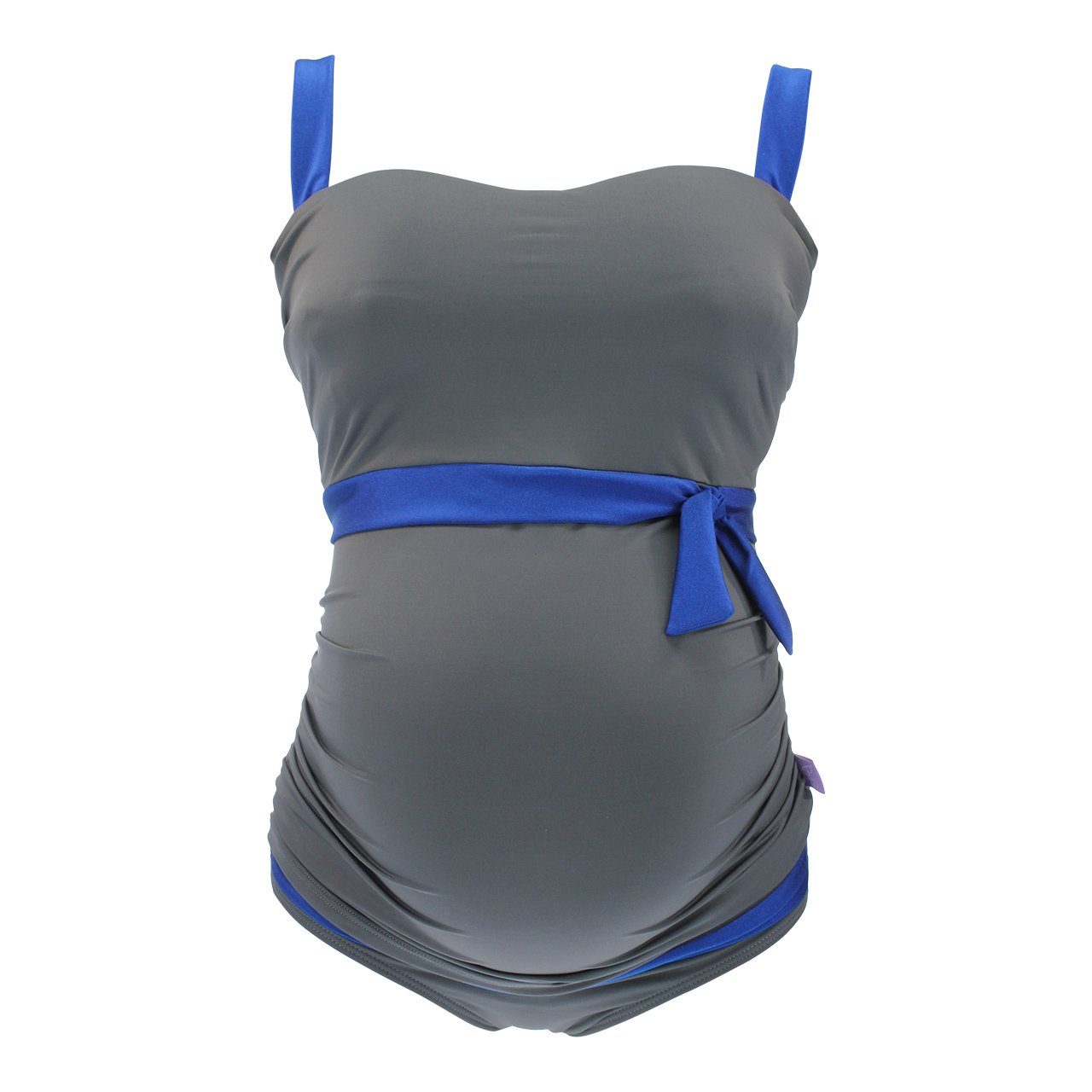 petit amour Umstandstankini ALENA grau-blau F/G Cup (Set, 2er Pack), Umstandsbademode große Cupgrößen, stylish, bequem & mitwachsend