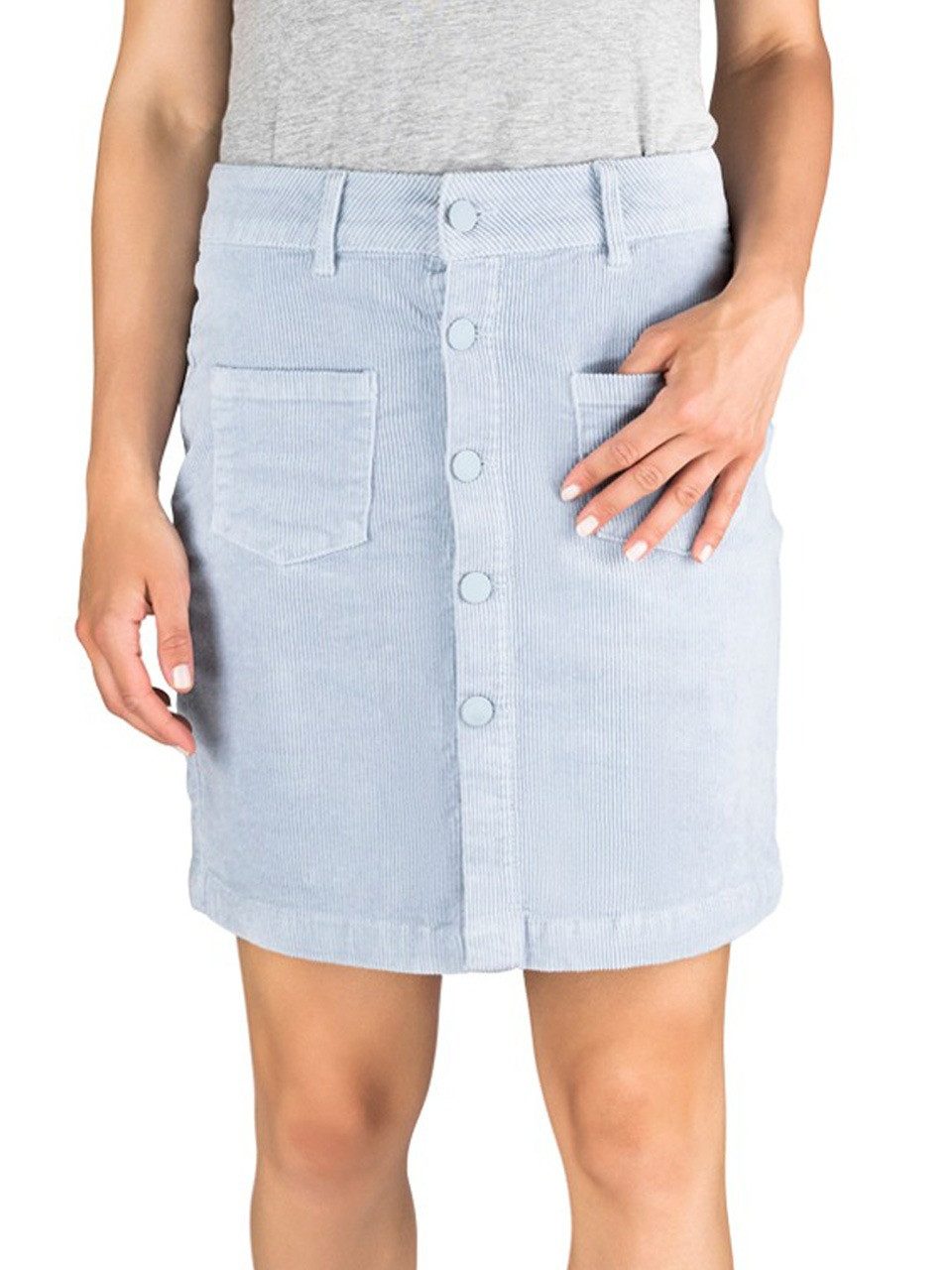 DENIMFY A-Linien-Rock Damen Mini Cord Rock günstig online kaufen