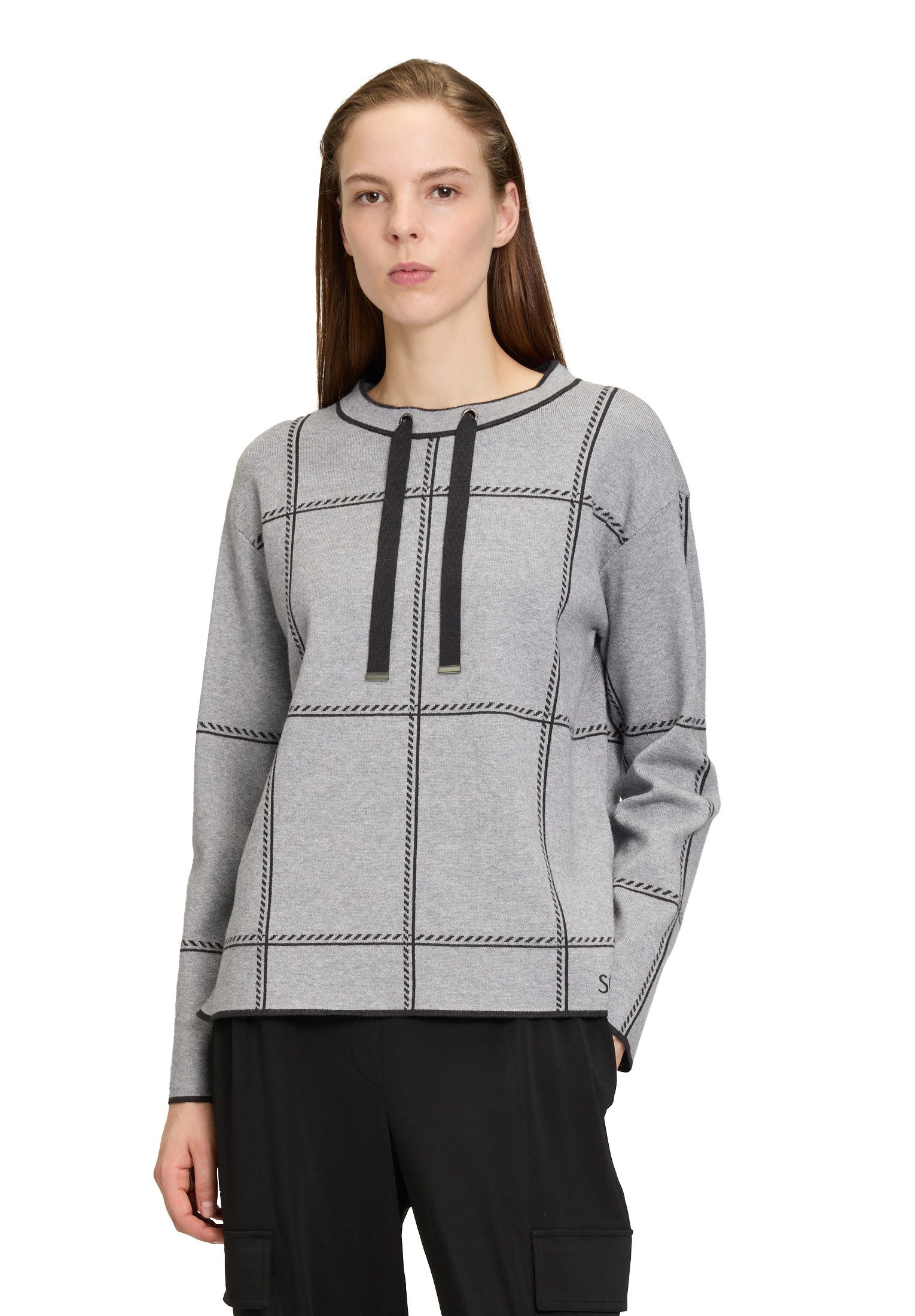 Betty Barclay Strickpullover Damen Strickpullover kariert (1-tlg) Jacquard günstig online kaufen