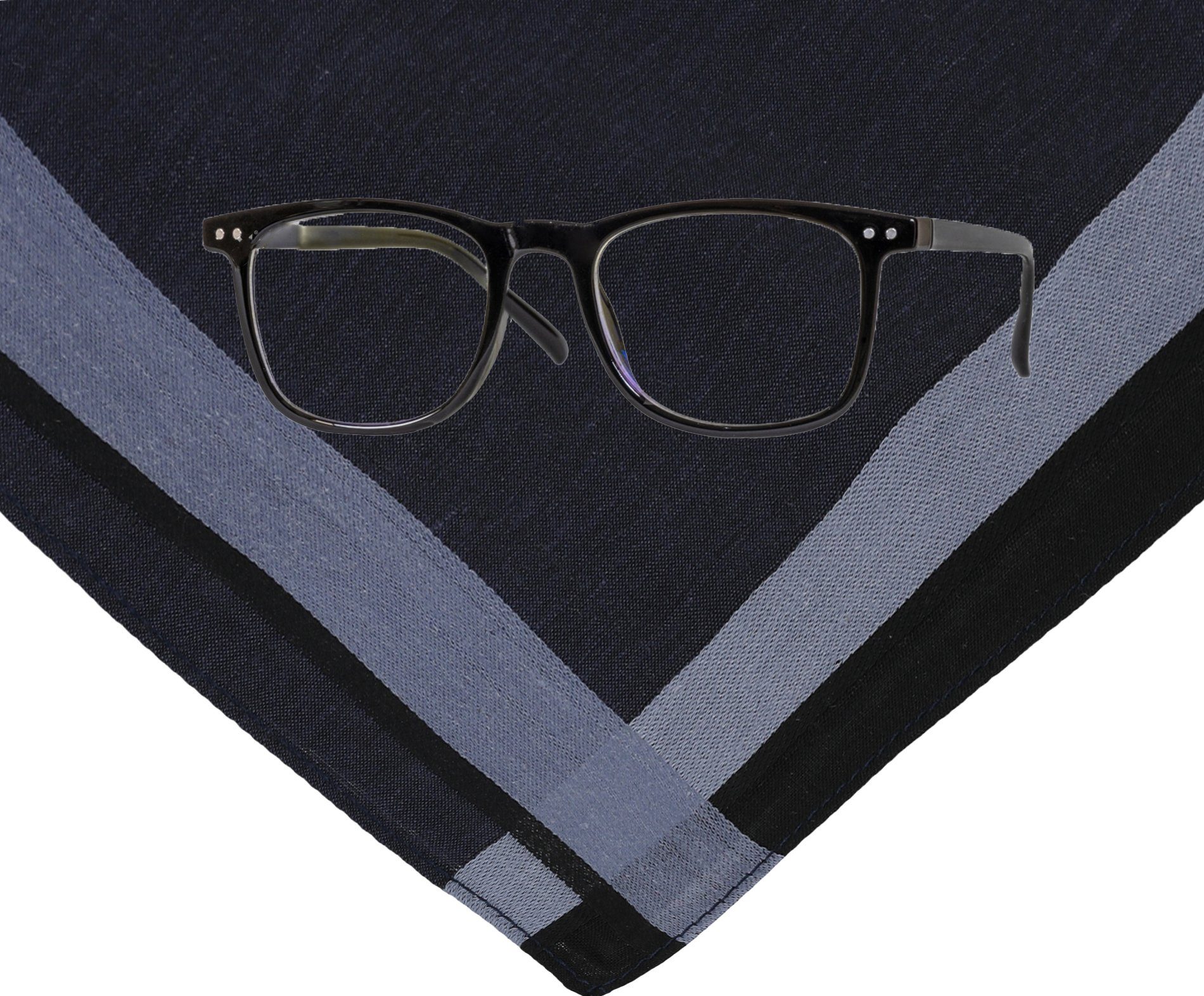 Betz Taschentuch 12 Stück Herren Taschentücher Leo 3 40 x 40 cm, 100% Baumwolle