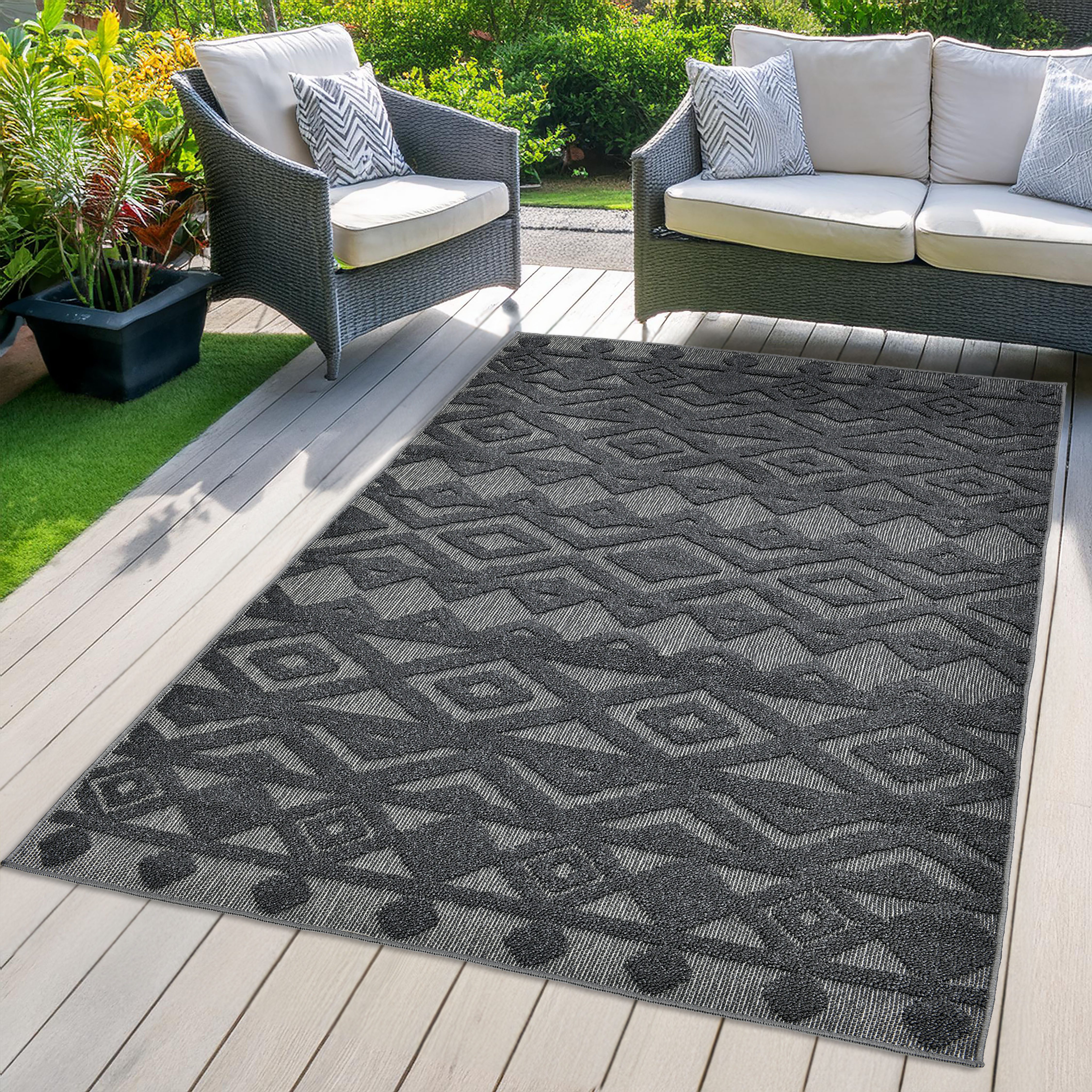 LeGer Home by Lena Gercke Teppich Askja Outdoor, rechteckig, Höhe: 12 mm, H günstig online kaufen