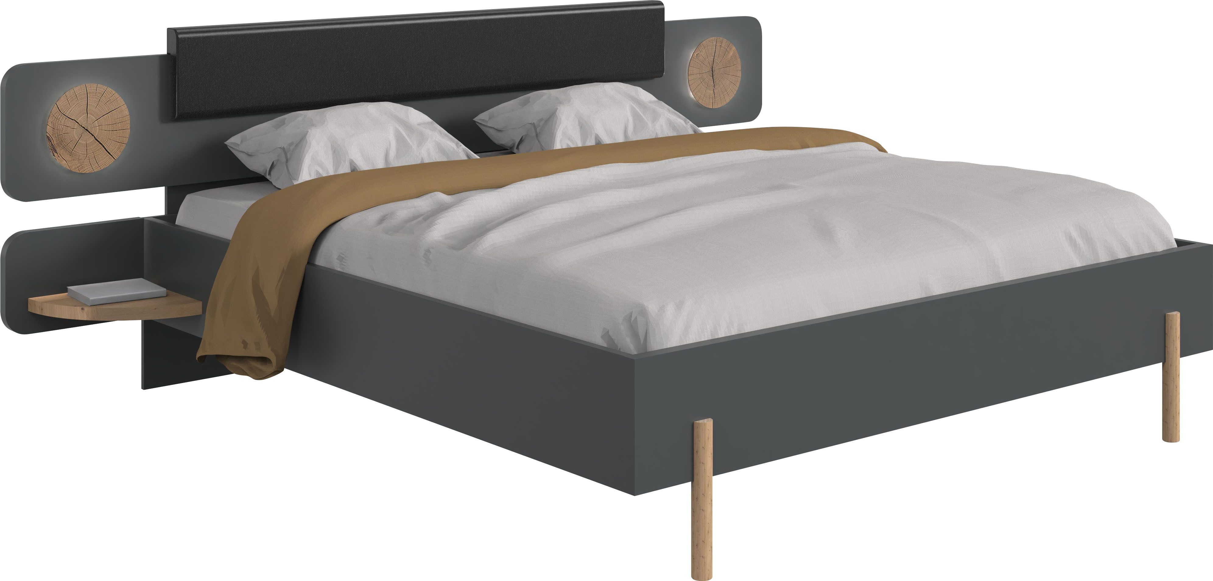 Wimex Futonbett Toscana, Mit indirekter LED Beleuchtung