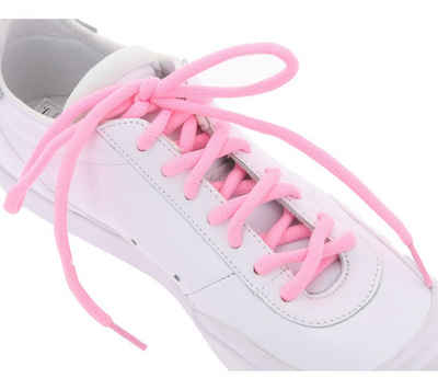 Tubelaces Schnürsenkel TubeLaces Schnürsenkel neonfarbene Schuh Schnürbänder Schuhbänder Pink