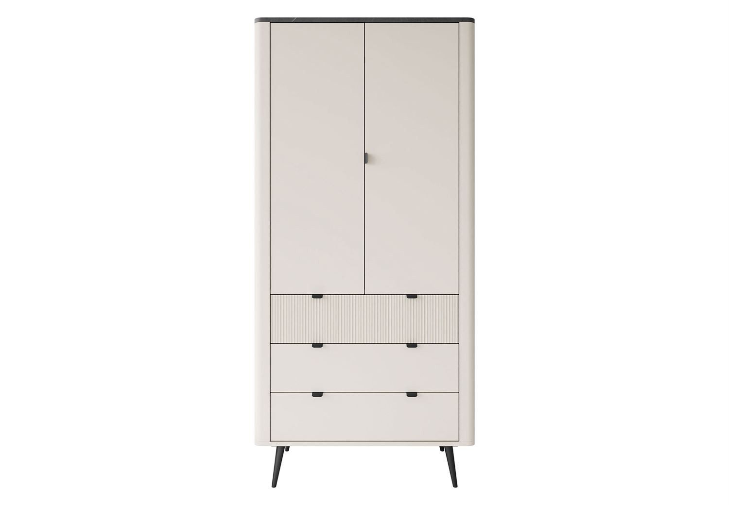 Lookway Kleiderschrank AUTUMN 2D3S mit Schubladen 90x191x60 cm