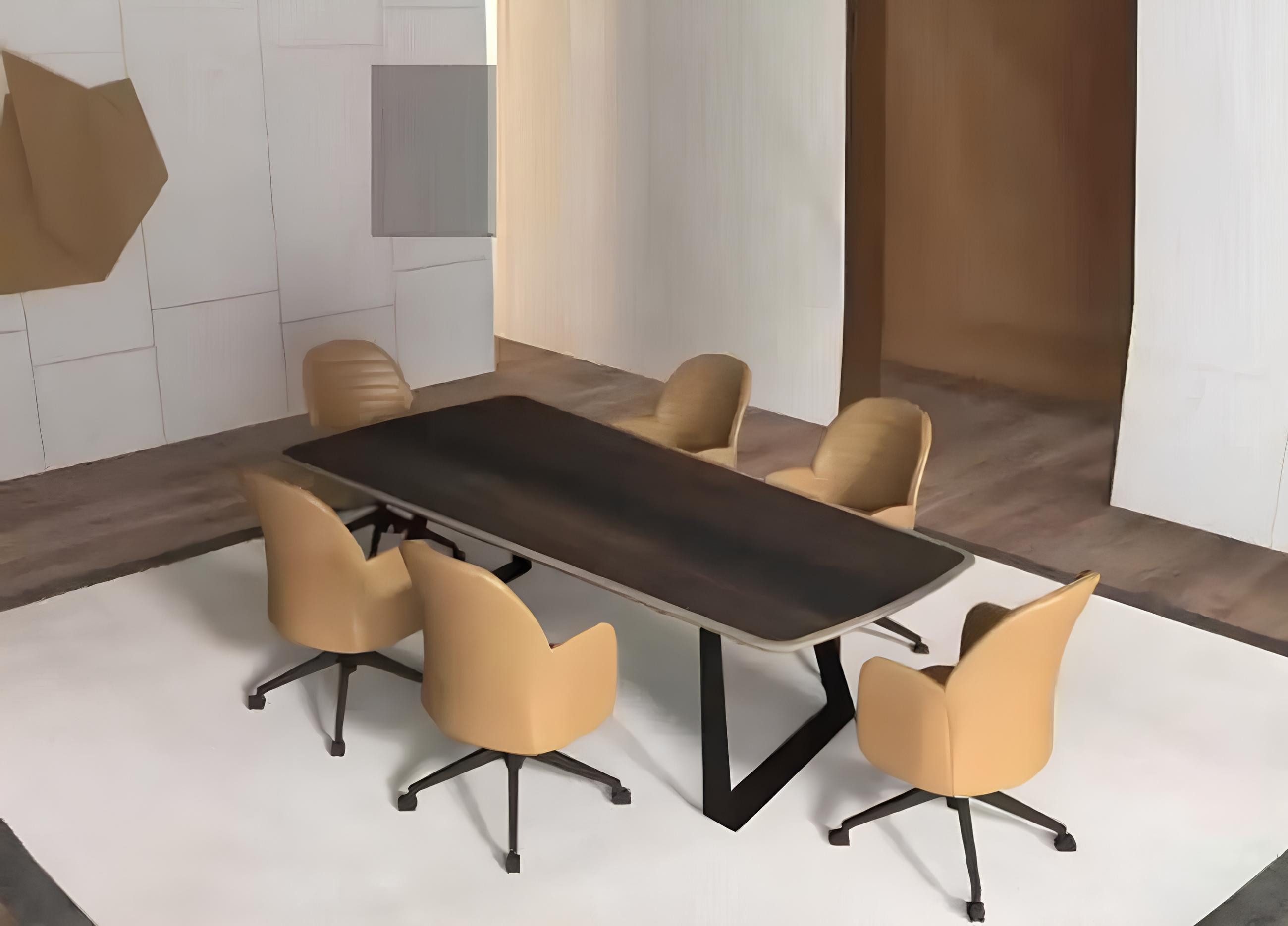 Xlmoebel Konferenztisch Moderner Tisch für Meetings aus Holz in elegantem Design (1-St., Konferenztisch), Hergestellt in Europa