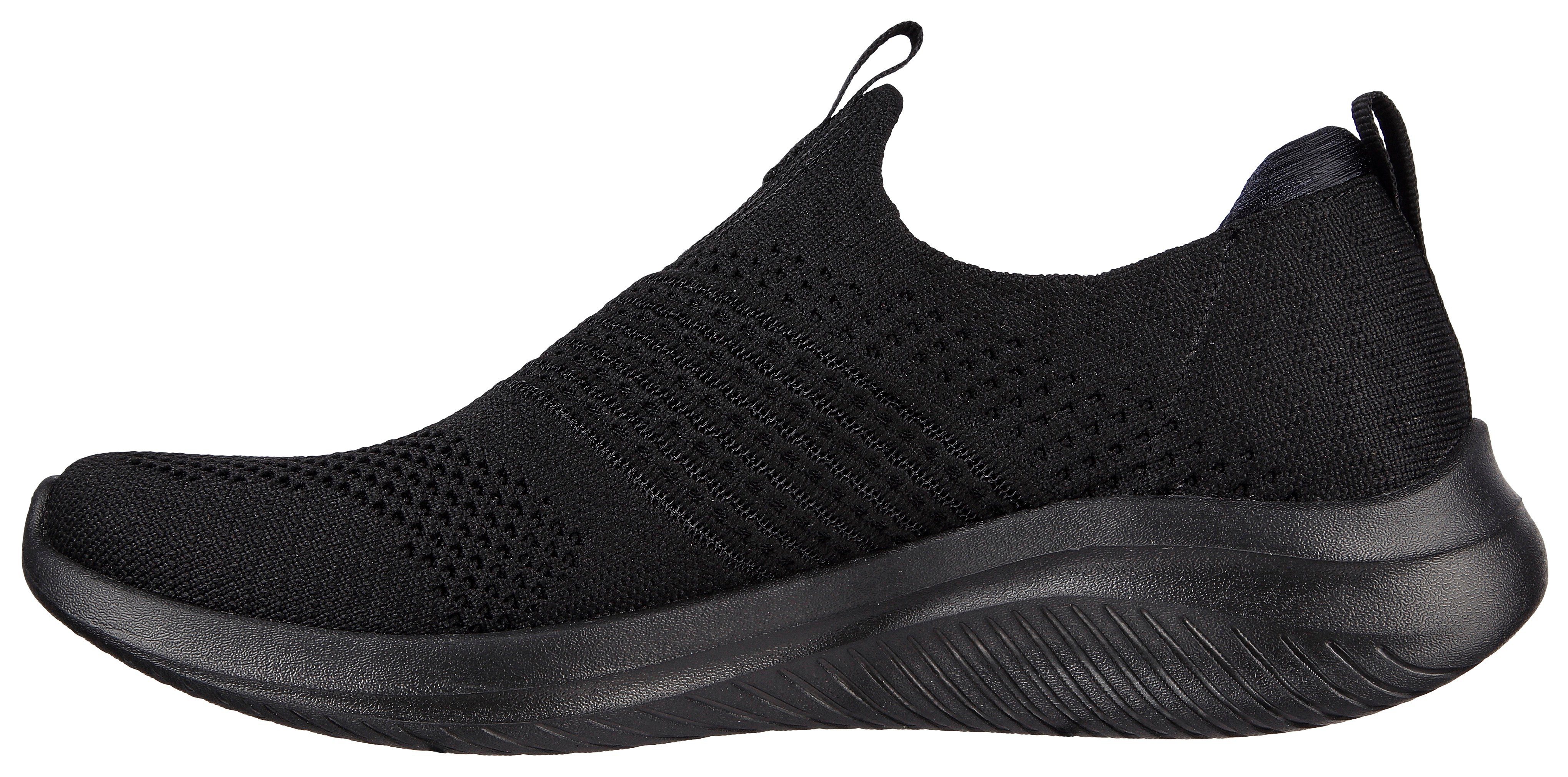 mit schwarz Skechers Sneaker FLEX CLASSY ULTRA Fersenpart Slip-On 3.0 CHARM gepolstertem