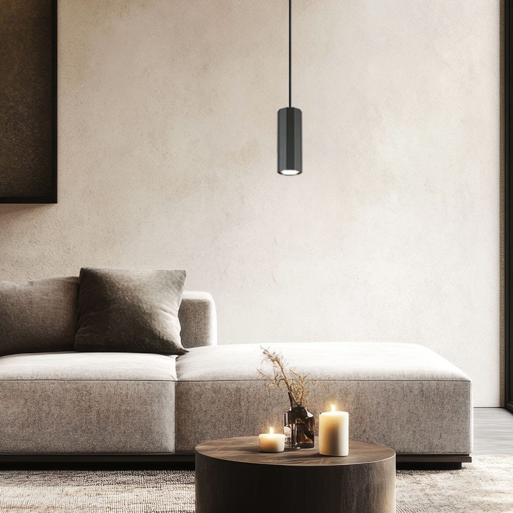 GLOBO LIGHTING Pendelleuchte, Leuchtmittel nicht inklusive, Pendellampe Hängelampe Wohnzimmerlampe grau 3 flammig