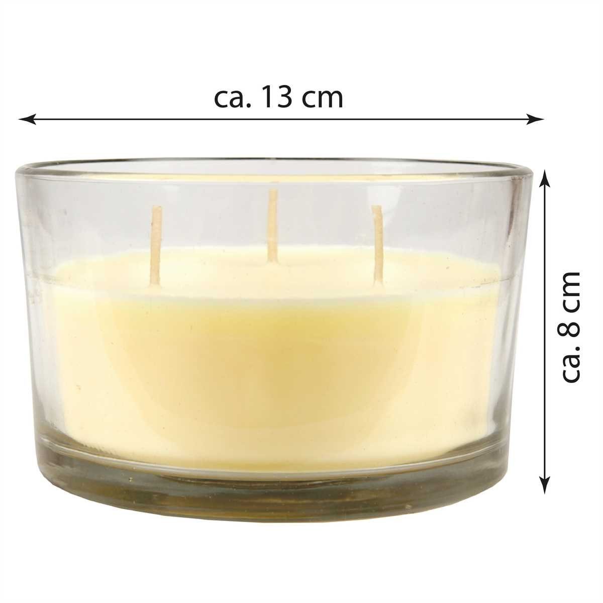 HS Candle Duftkerze (1-tlg), Duftkerze im Glas Cocktail - Longdrink  Edition, 36 Stunden Brenndauer - 3-Docht Kerze mit Duft, 380gr Wachsanteil