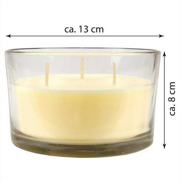 HS Candle Duftkerze Longdrink Edition (1-tlg), Duftkerze im Glas - 36 Stunden Brenndauer - 3-Docht Kerze